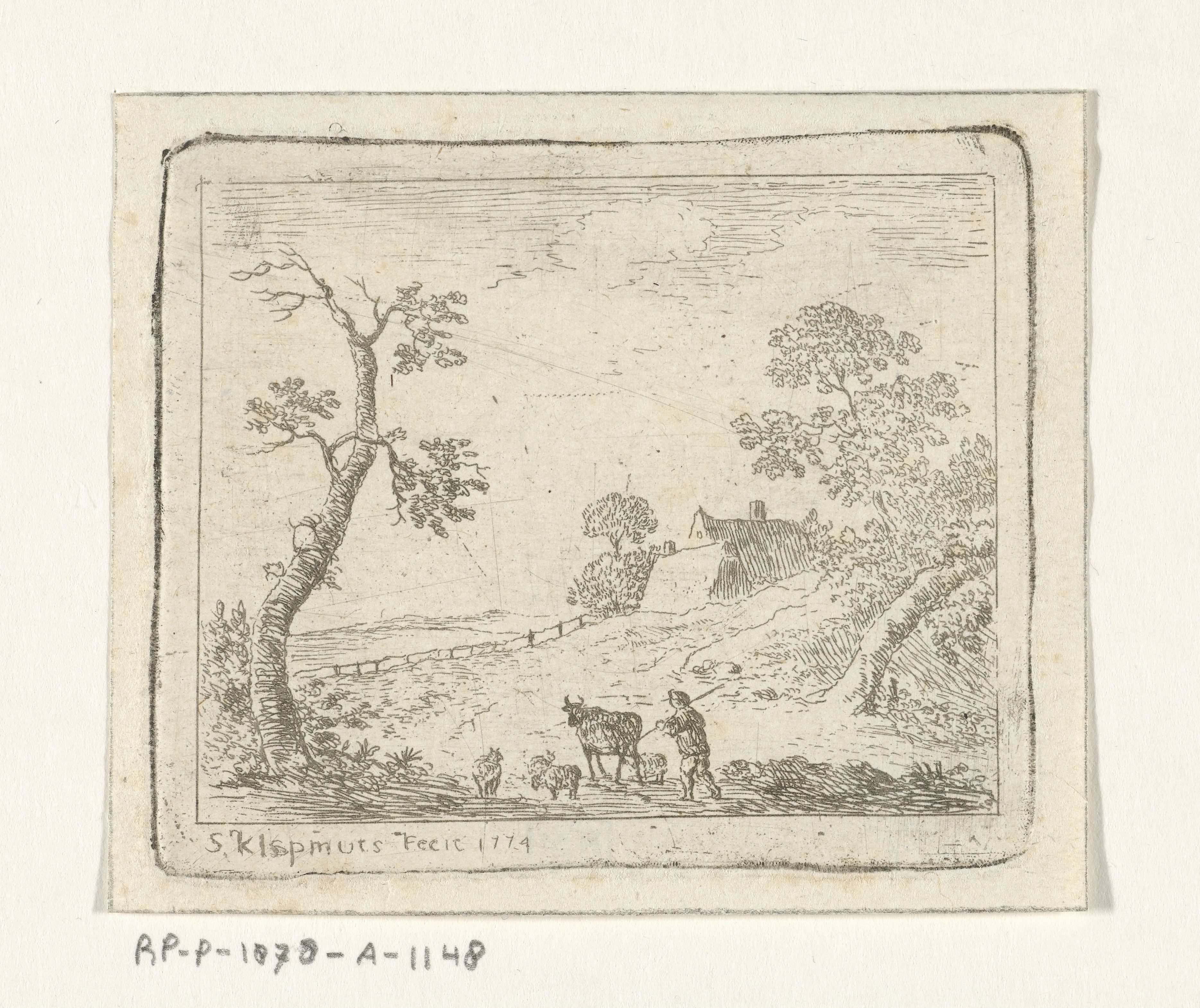 Landschap met een herder