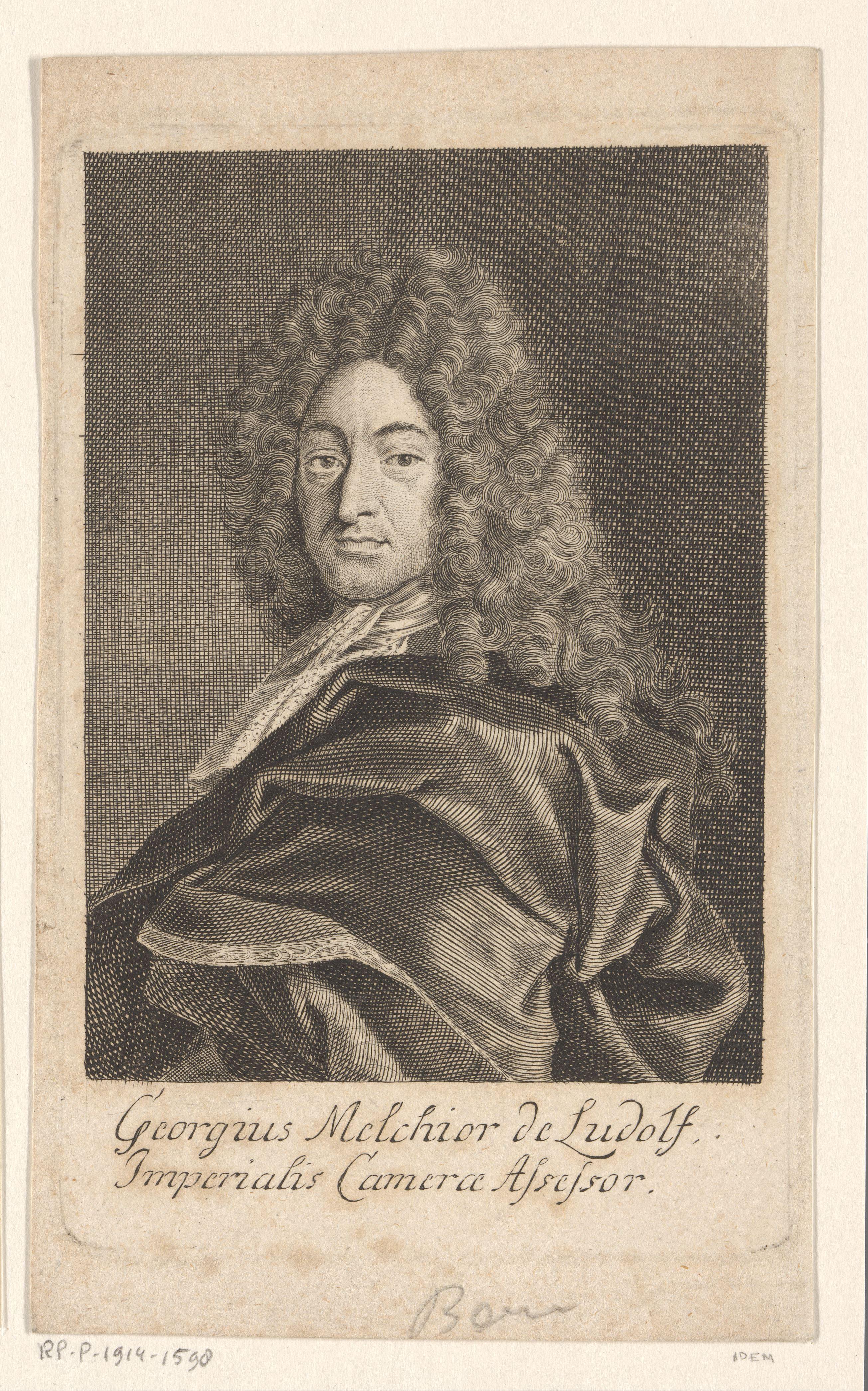 Portret van Georg Melchior von Ludolf