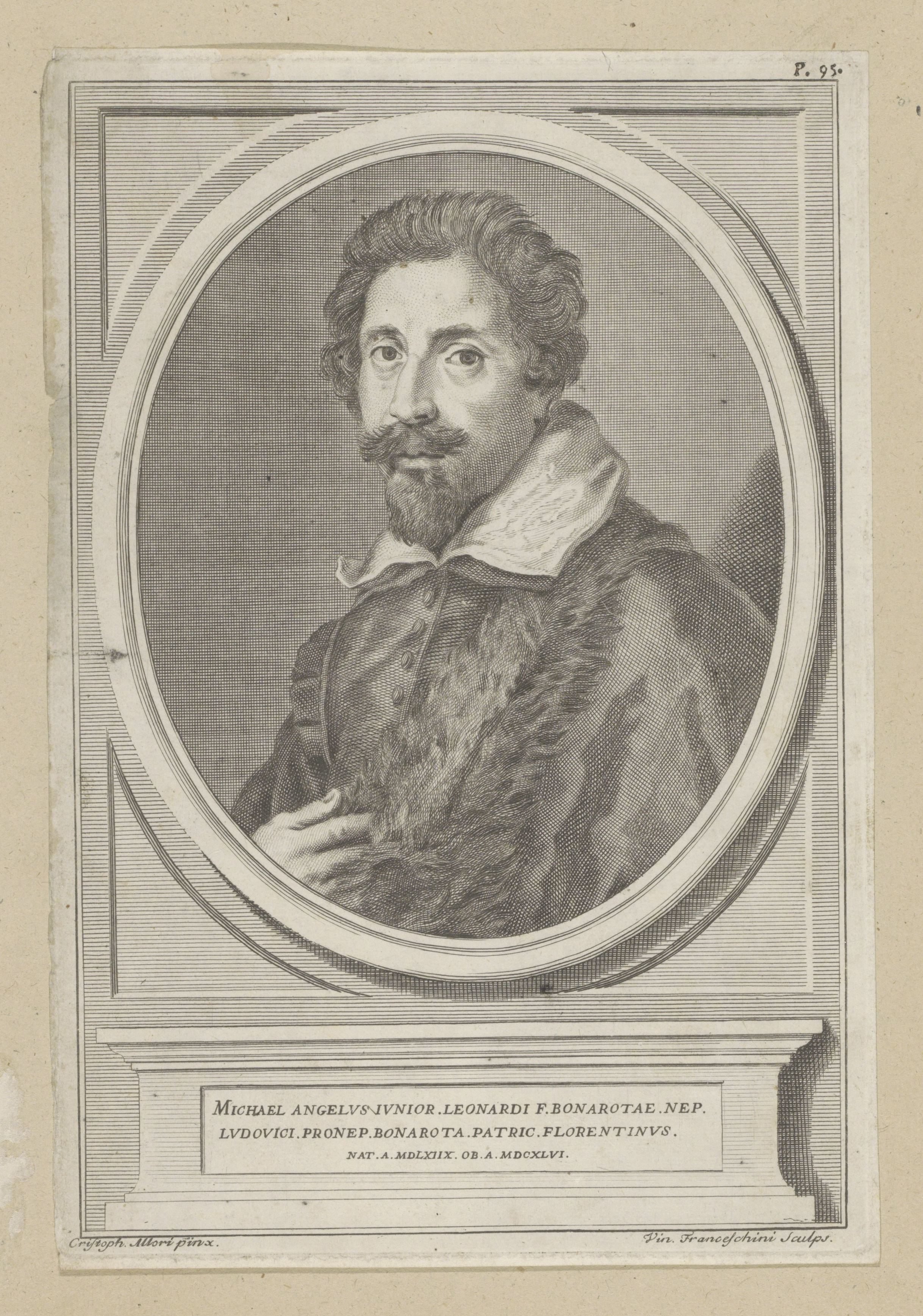 Portret van kunstenaar Michelangelo