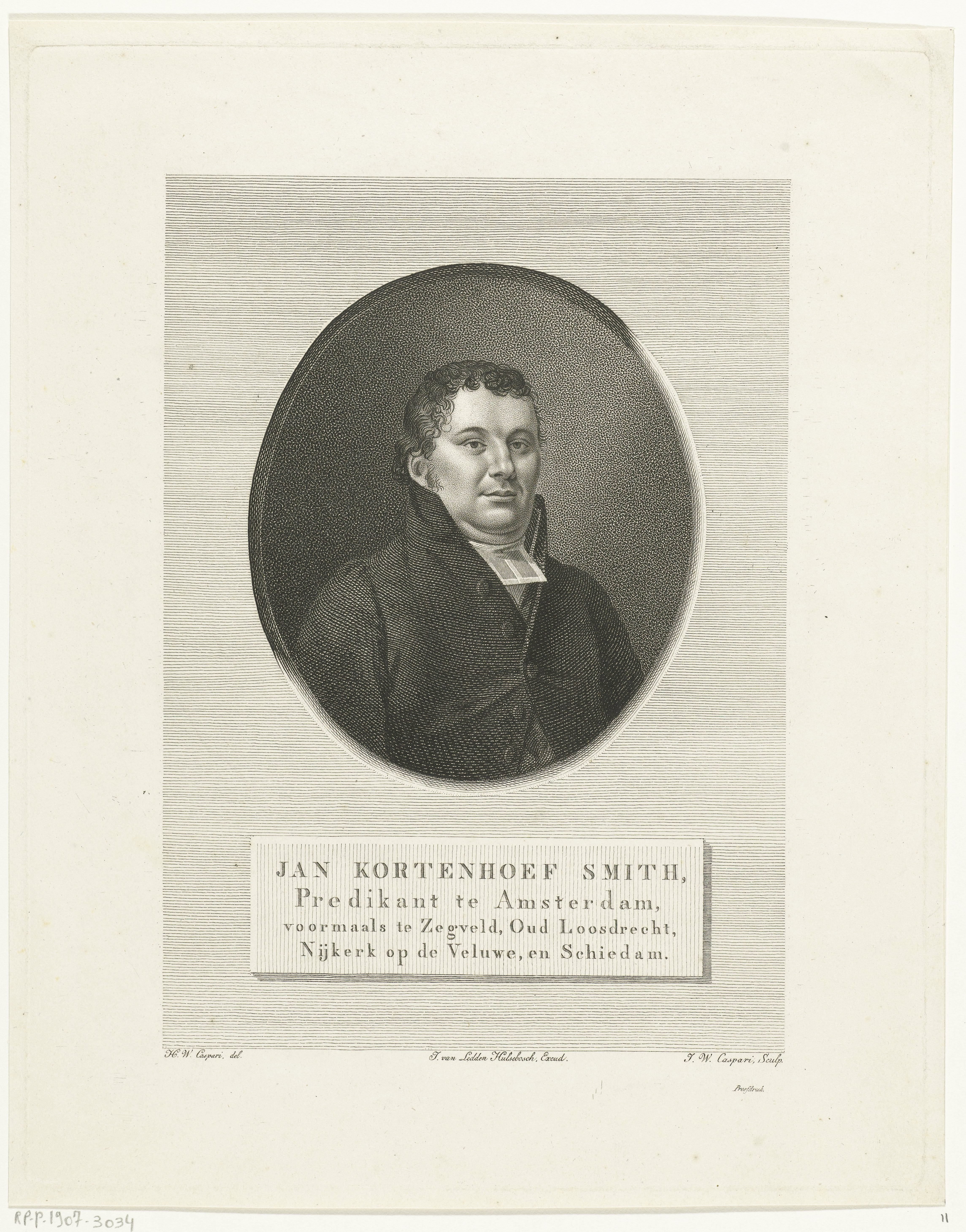 Portret van Jan Kortenhoef Smith