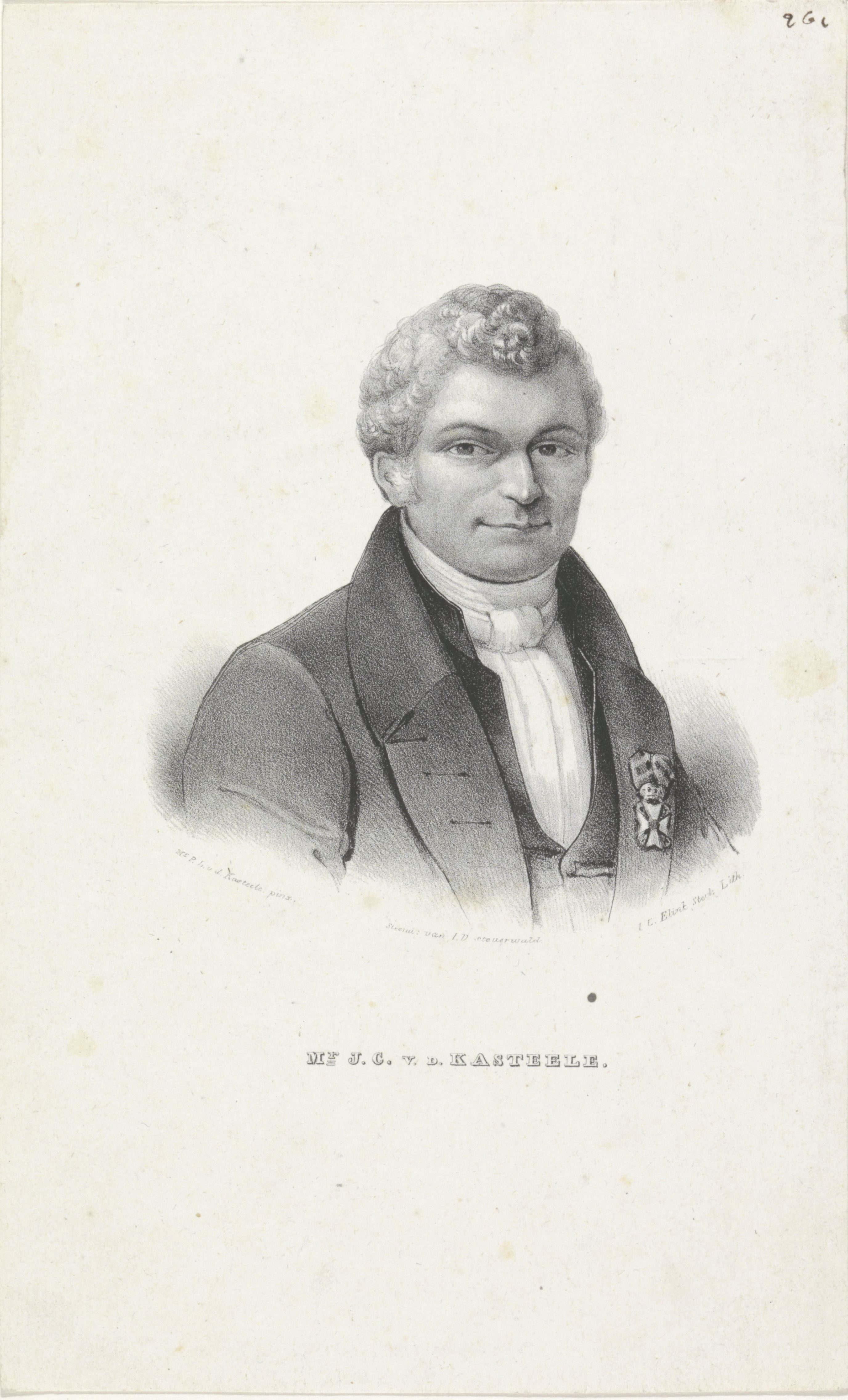 Portret van Jacob Carel van de Kasteele