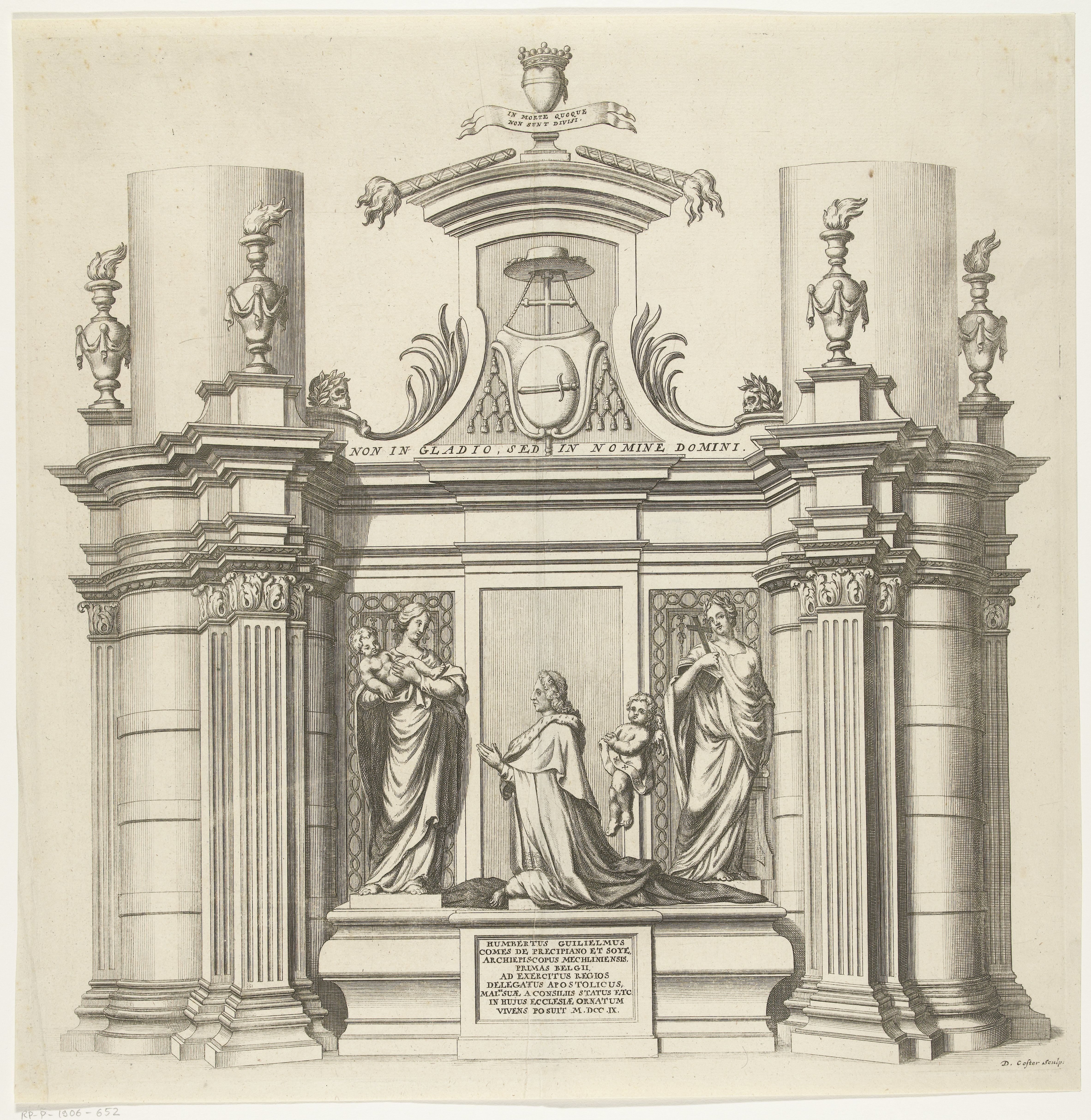Graftombe voor Humbert-Guillaume de Precipiano, aartsbisschop van Mechelen