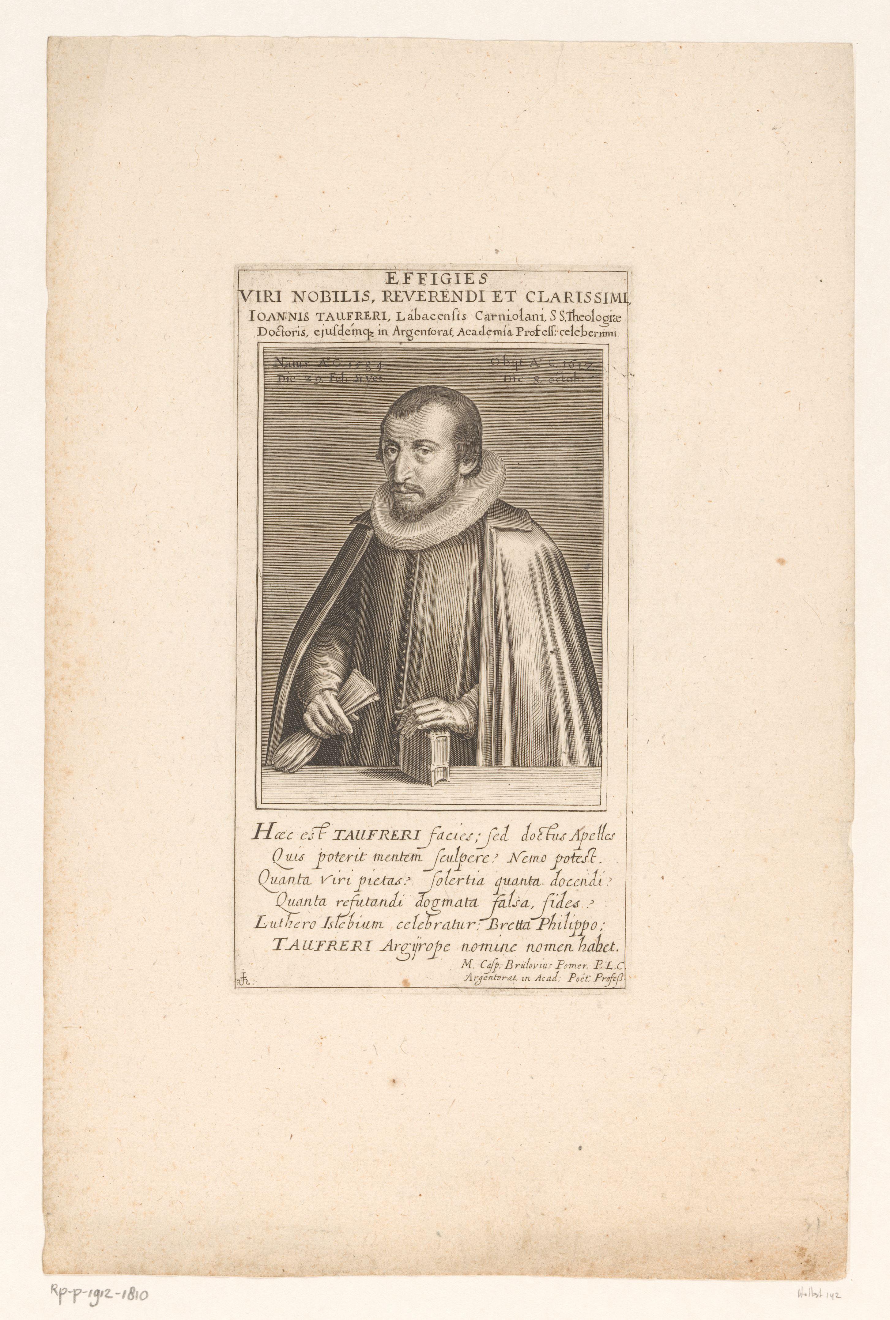 Portret van Johann Taufrer