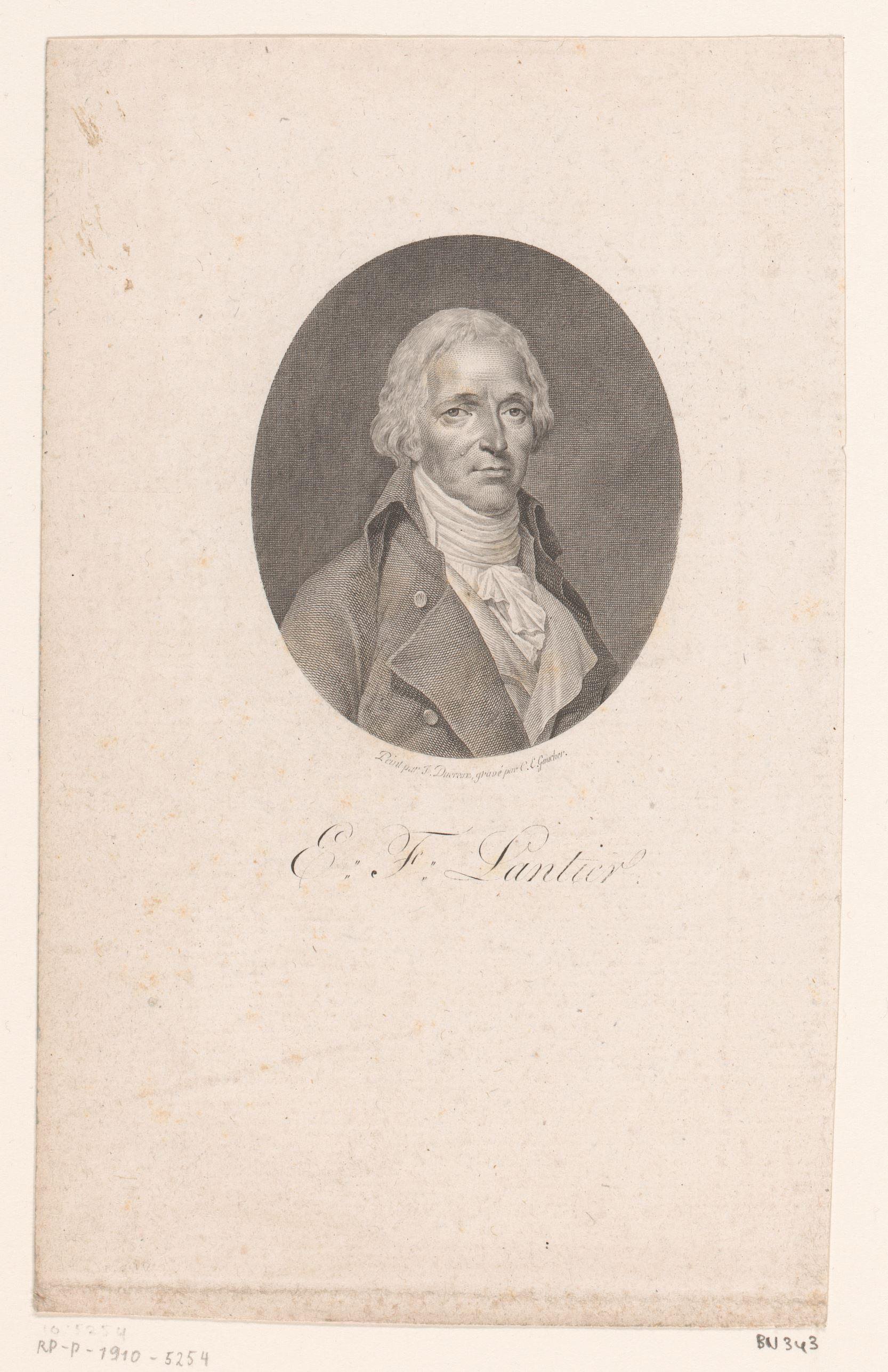 Portret van Étienne-François de Lantier