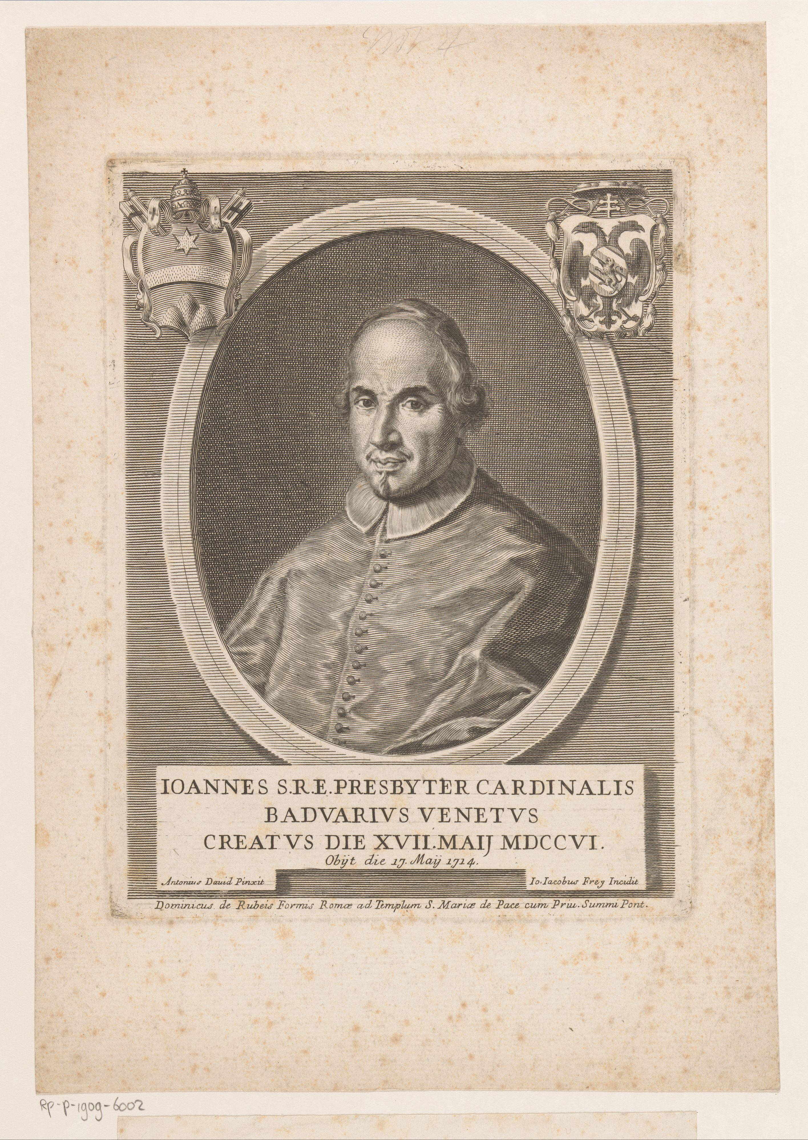 Portret van Giovanni Baduero