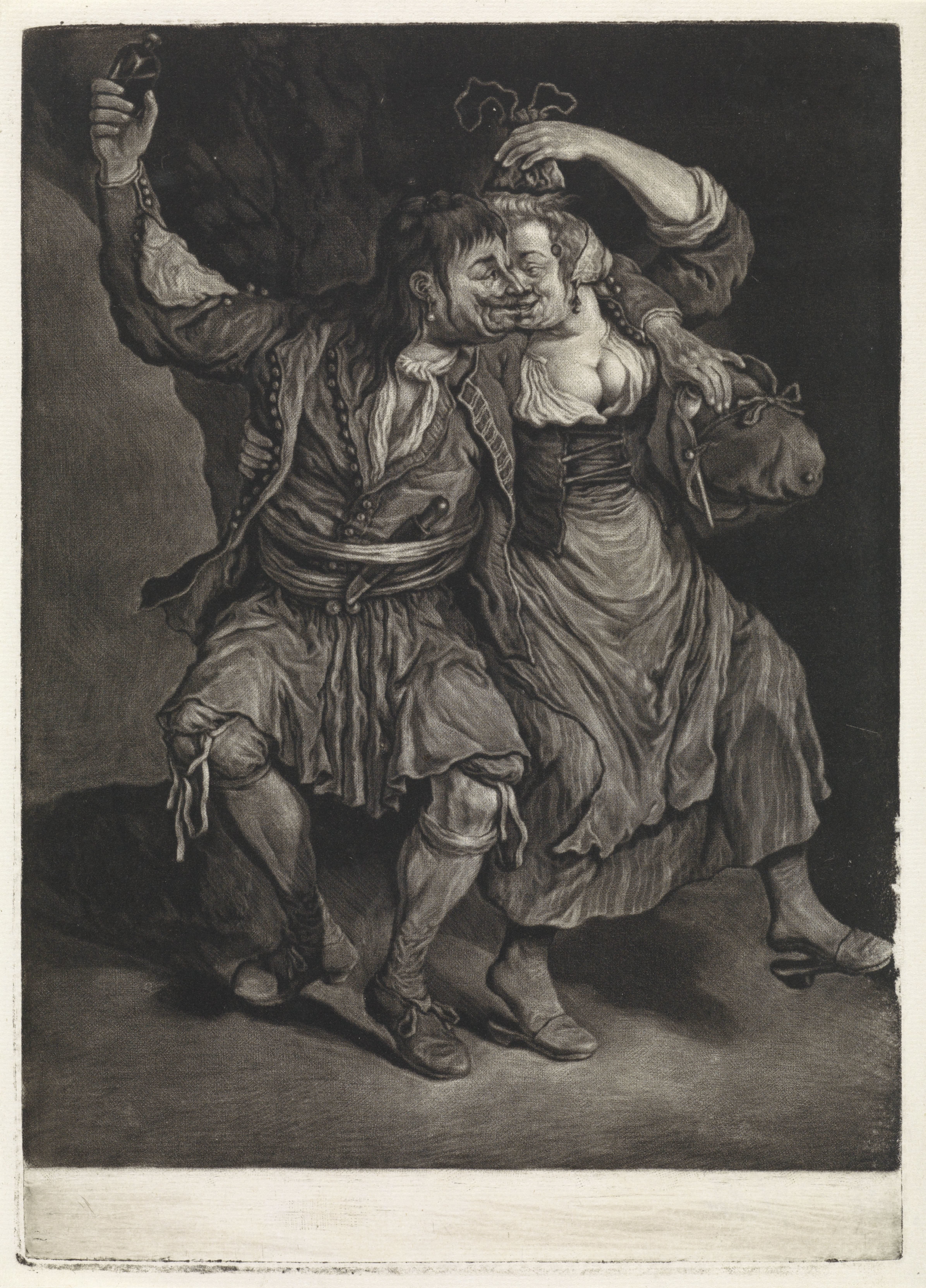 Dansend paar, 1695