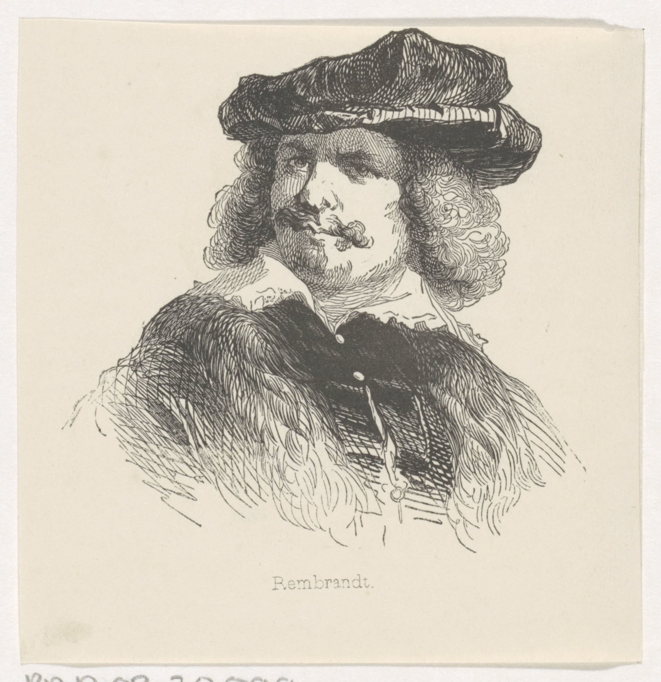 Portret van Rembrandt Harmensz. van Rijn