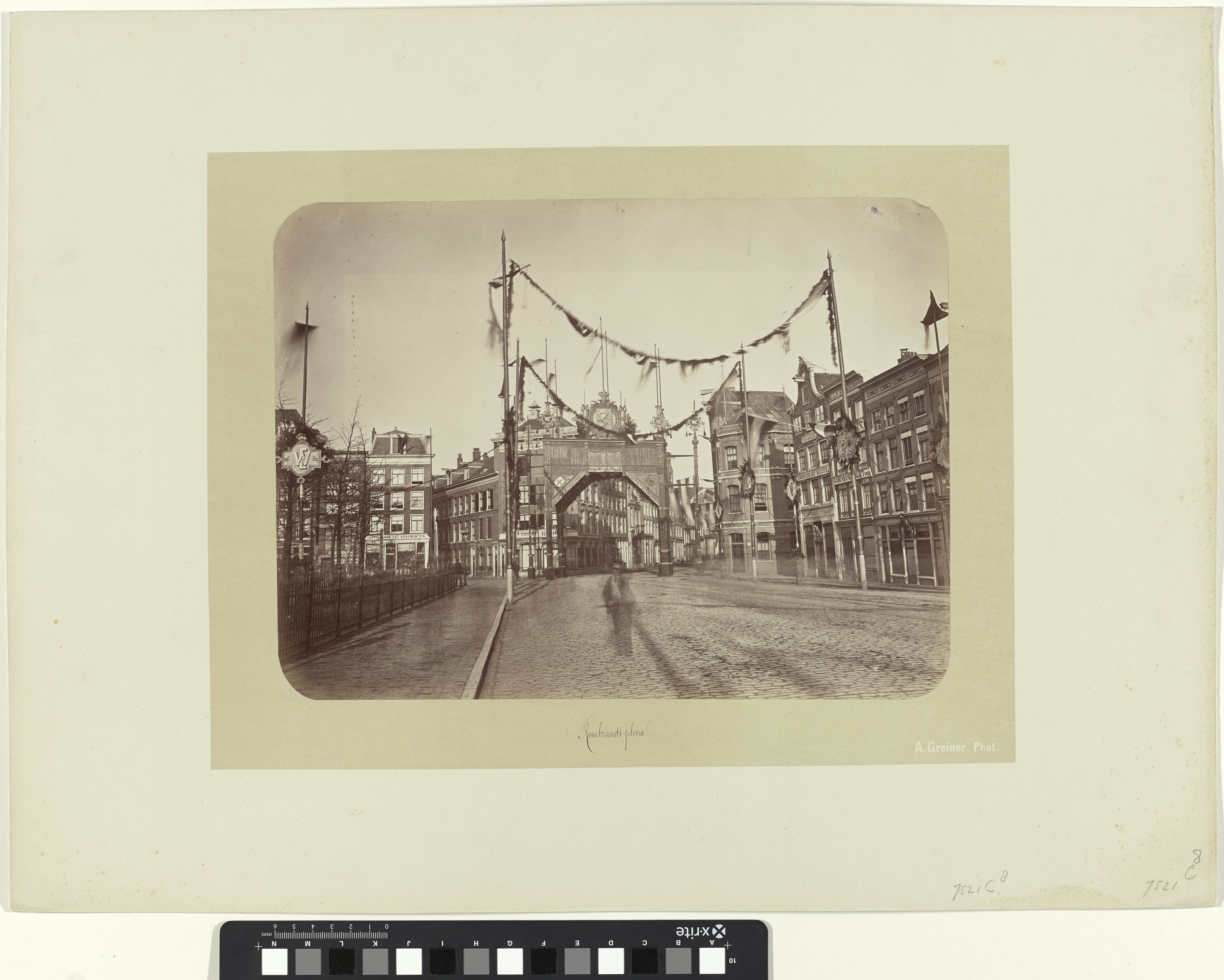 Triomfpoort op het Rembrandtplein, 1879