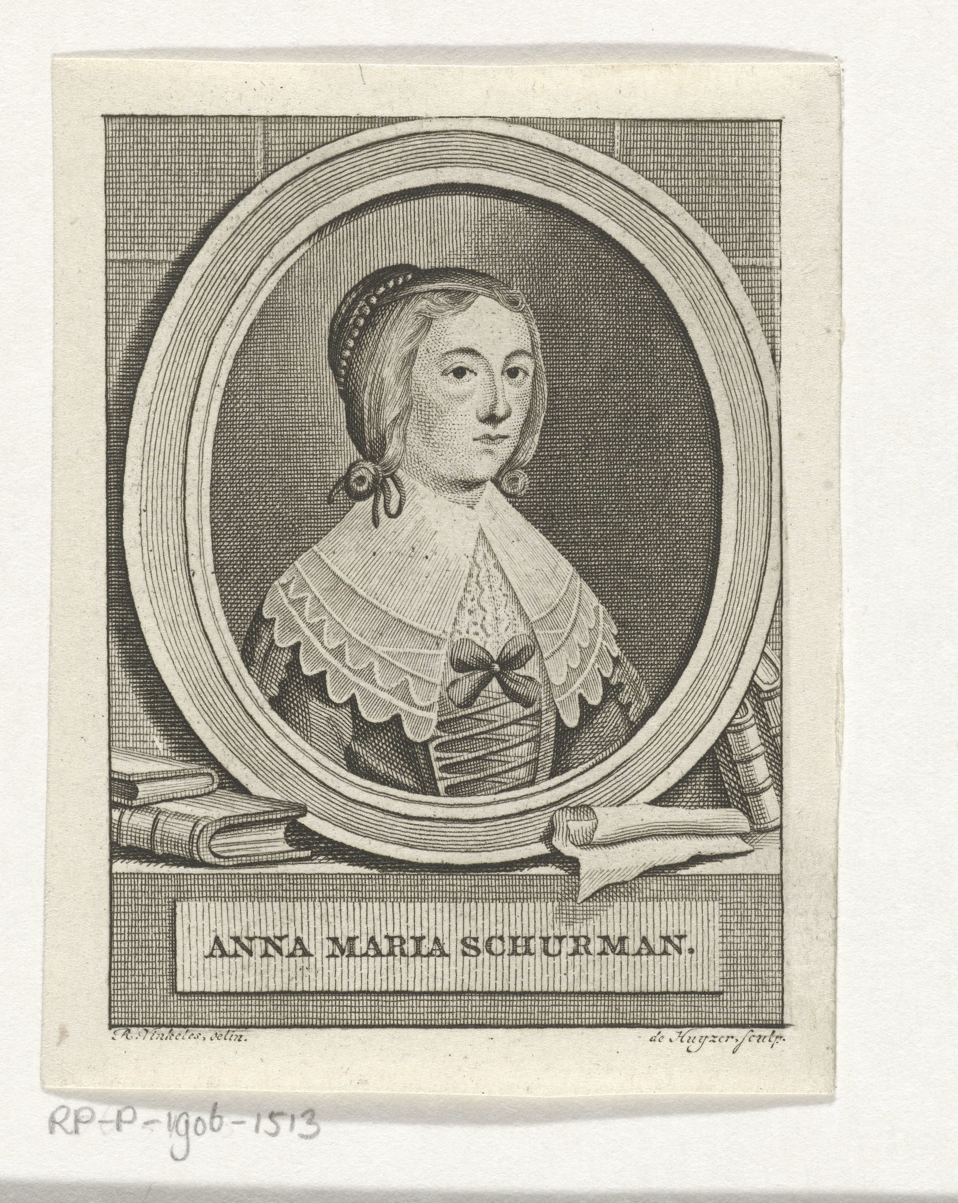 Portret van Anna Maria van Schurman