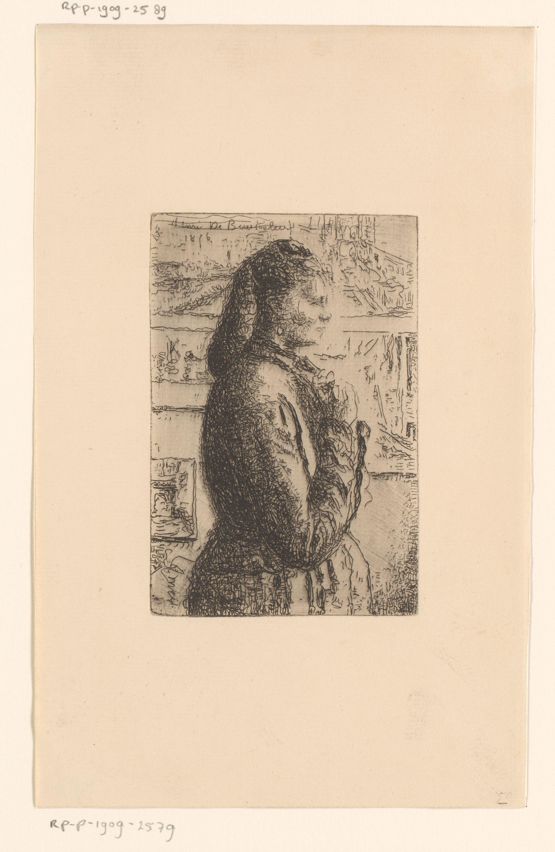 Portret van een onbekende jonge vrouw