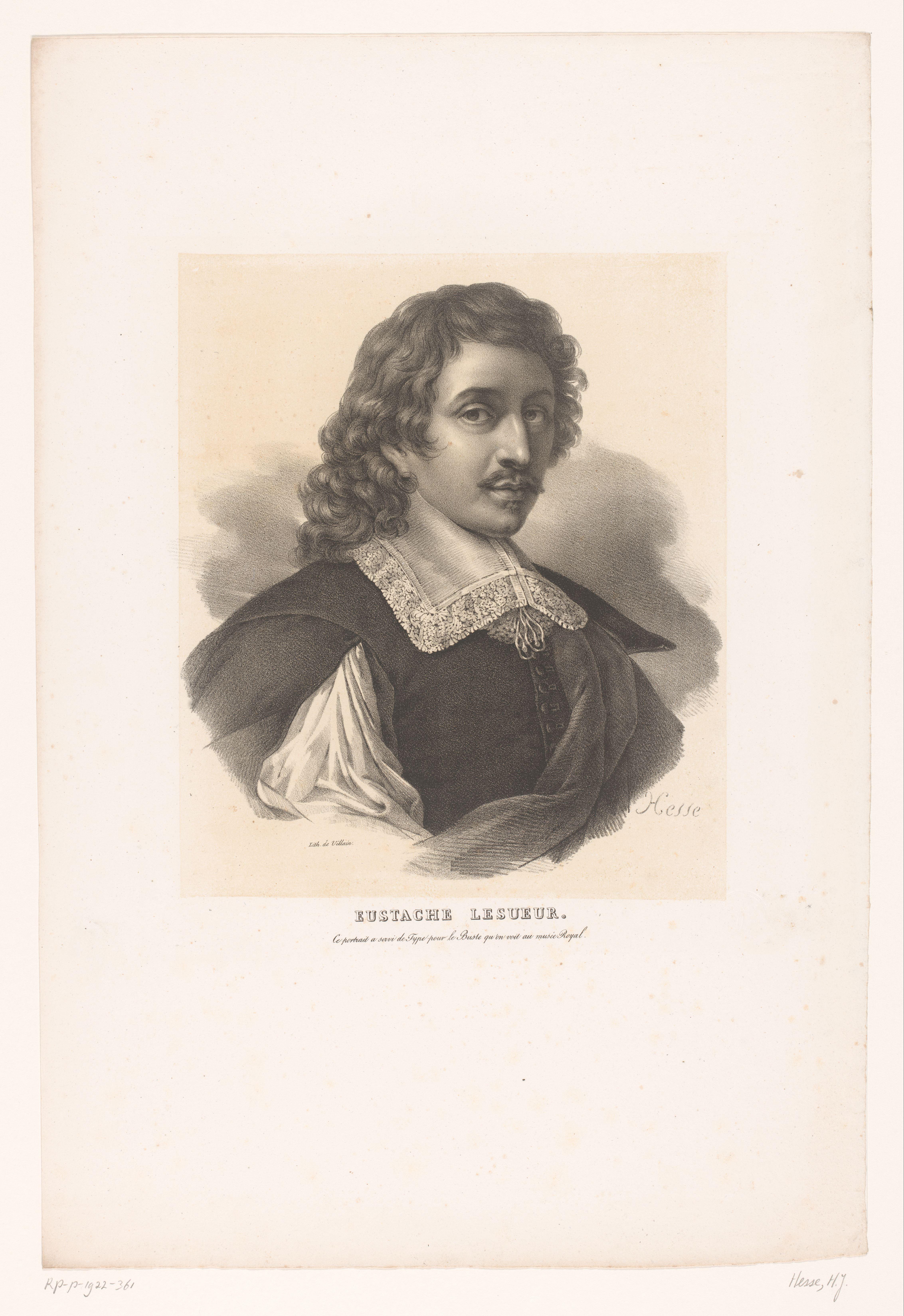 Portret van Eustache Le Sueur