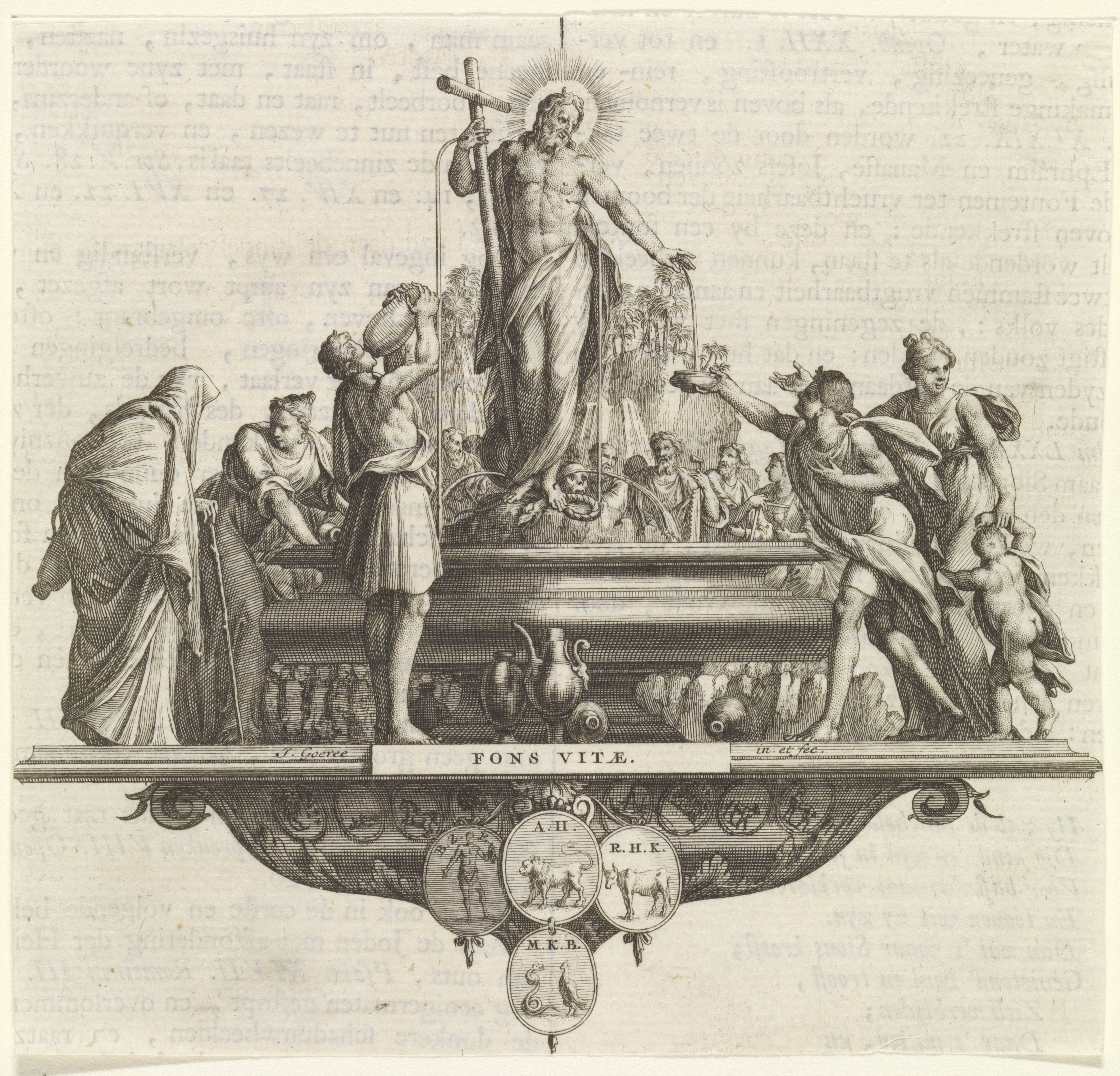 Embleem: fontein
