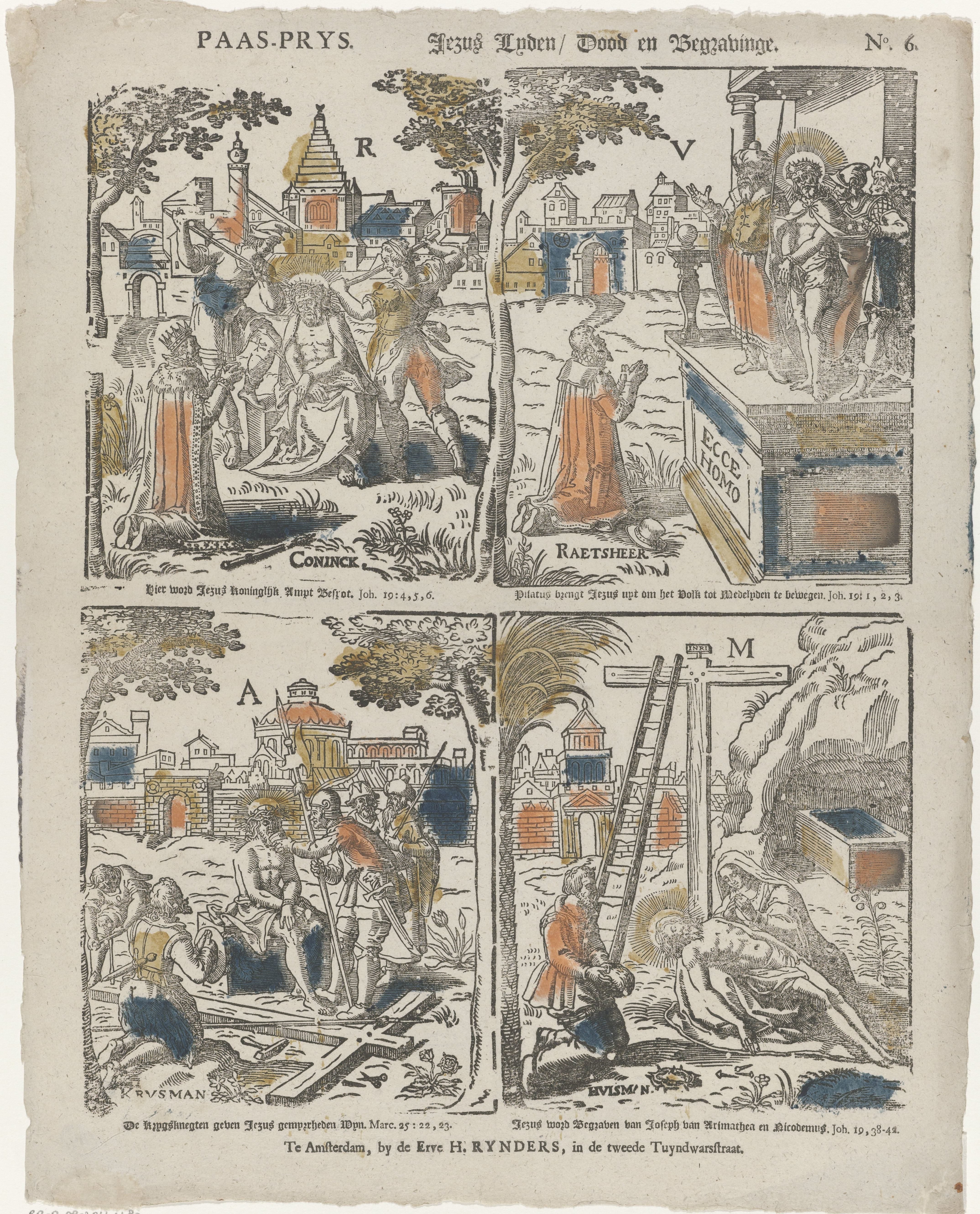 Paas-prys / Jezus lyden / dood en begravinge