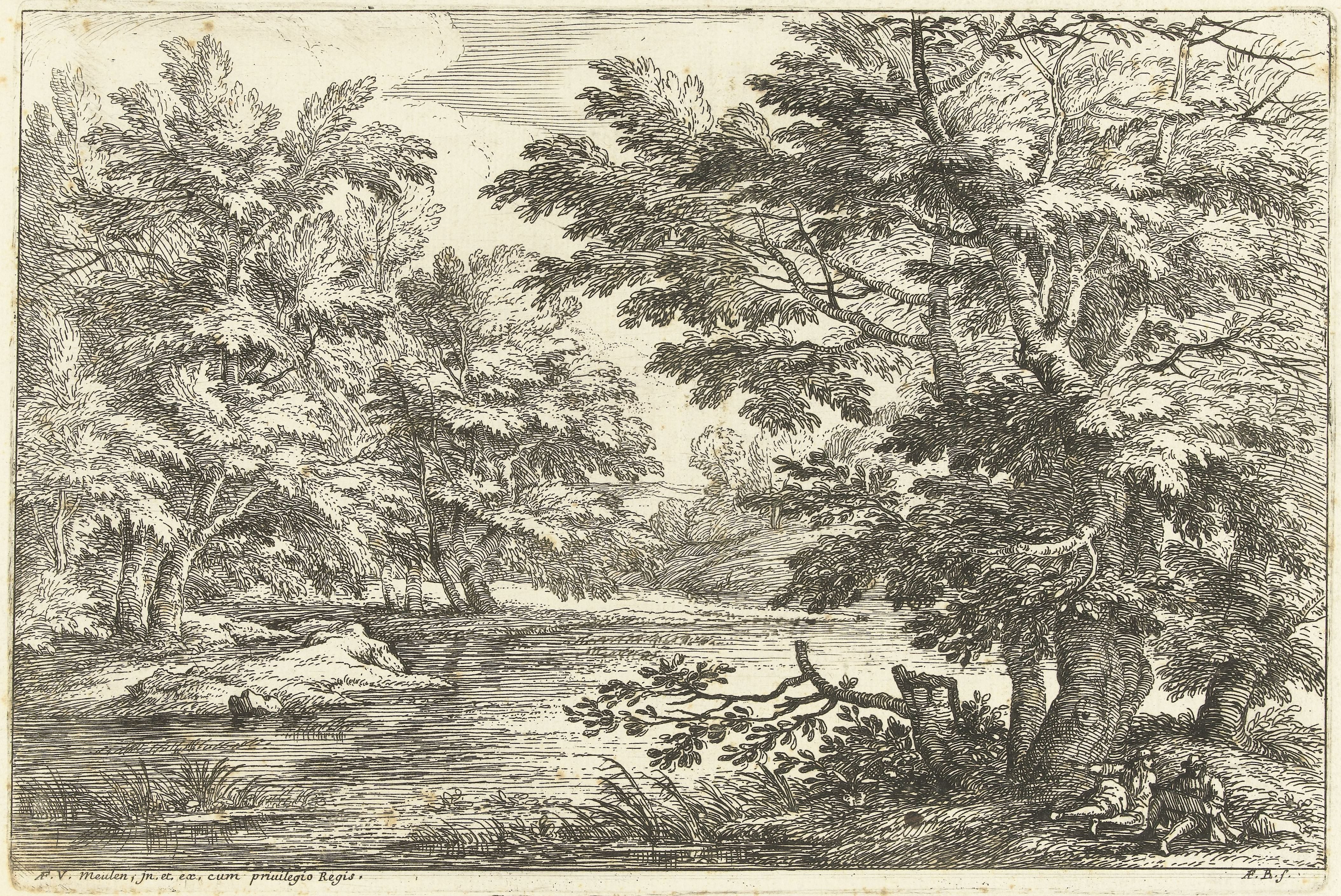 Landschap met meertje