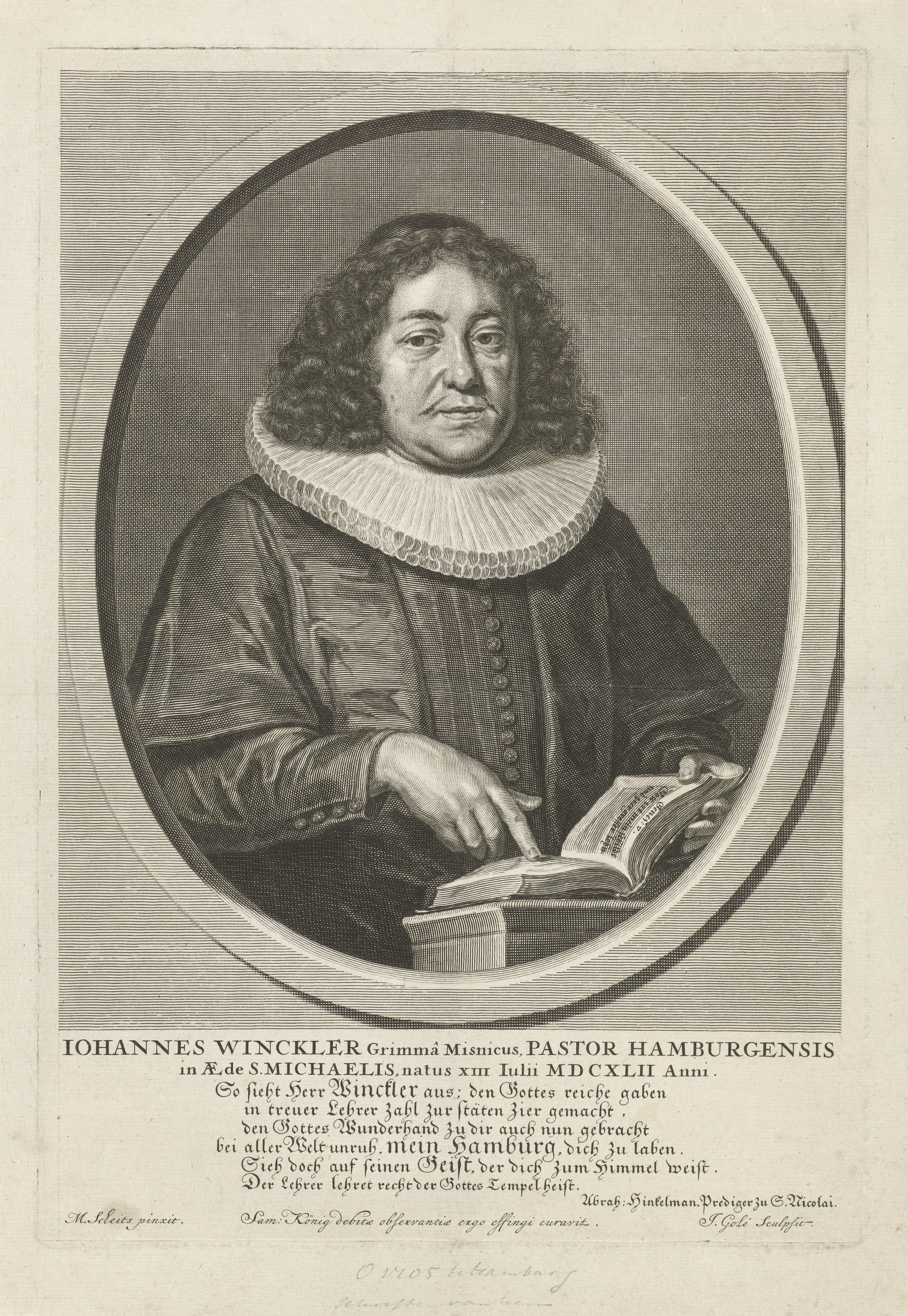 Portret van Johann Winckler