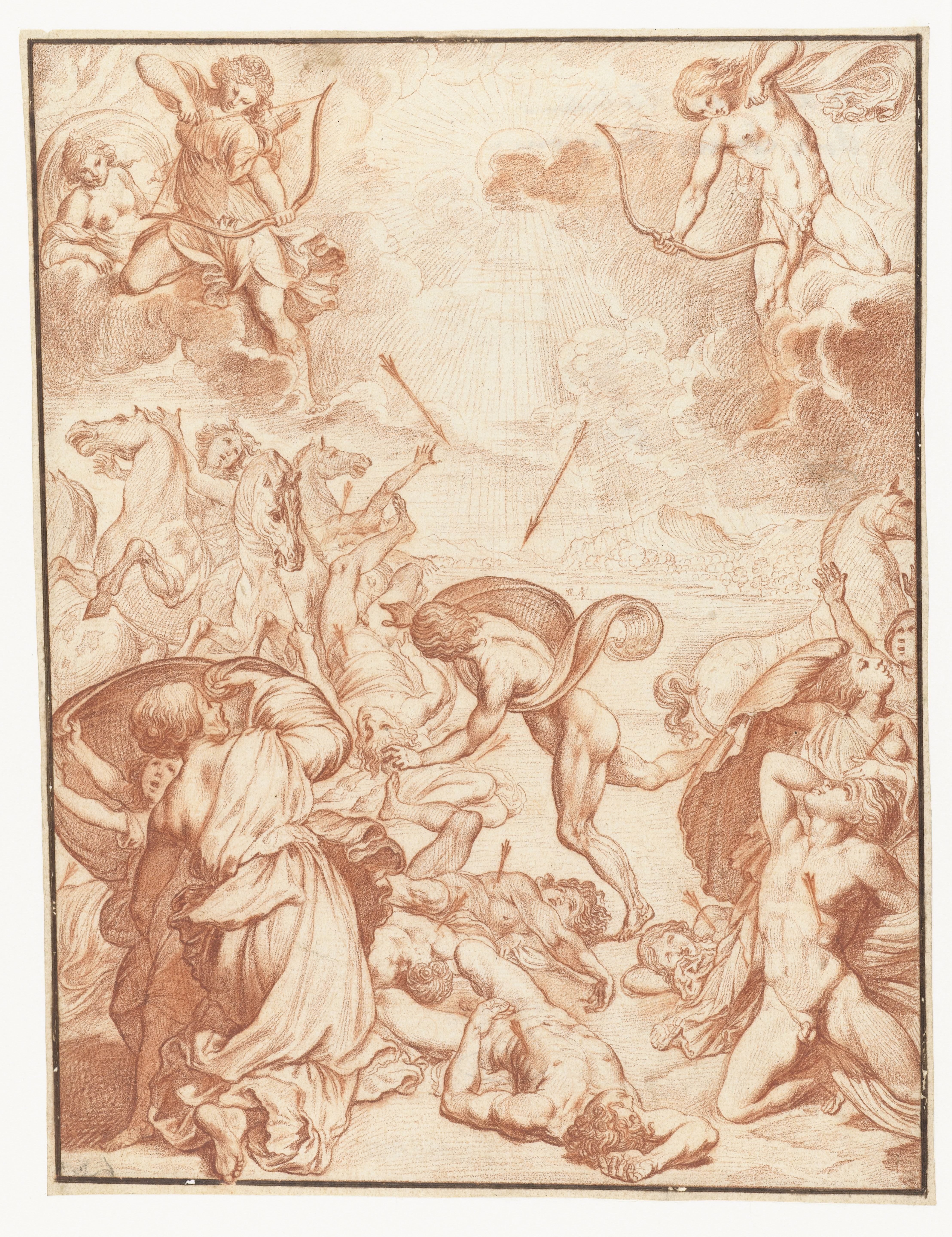 Apollo en Diana doden de kinderen van Niobe