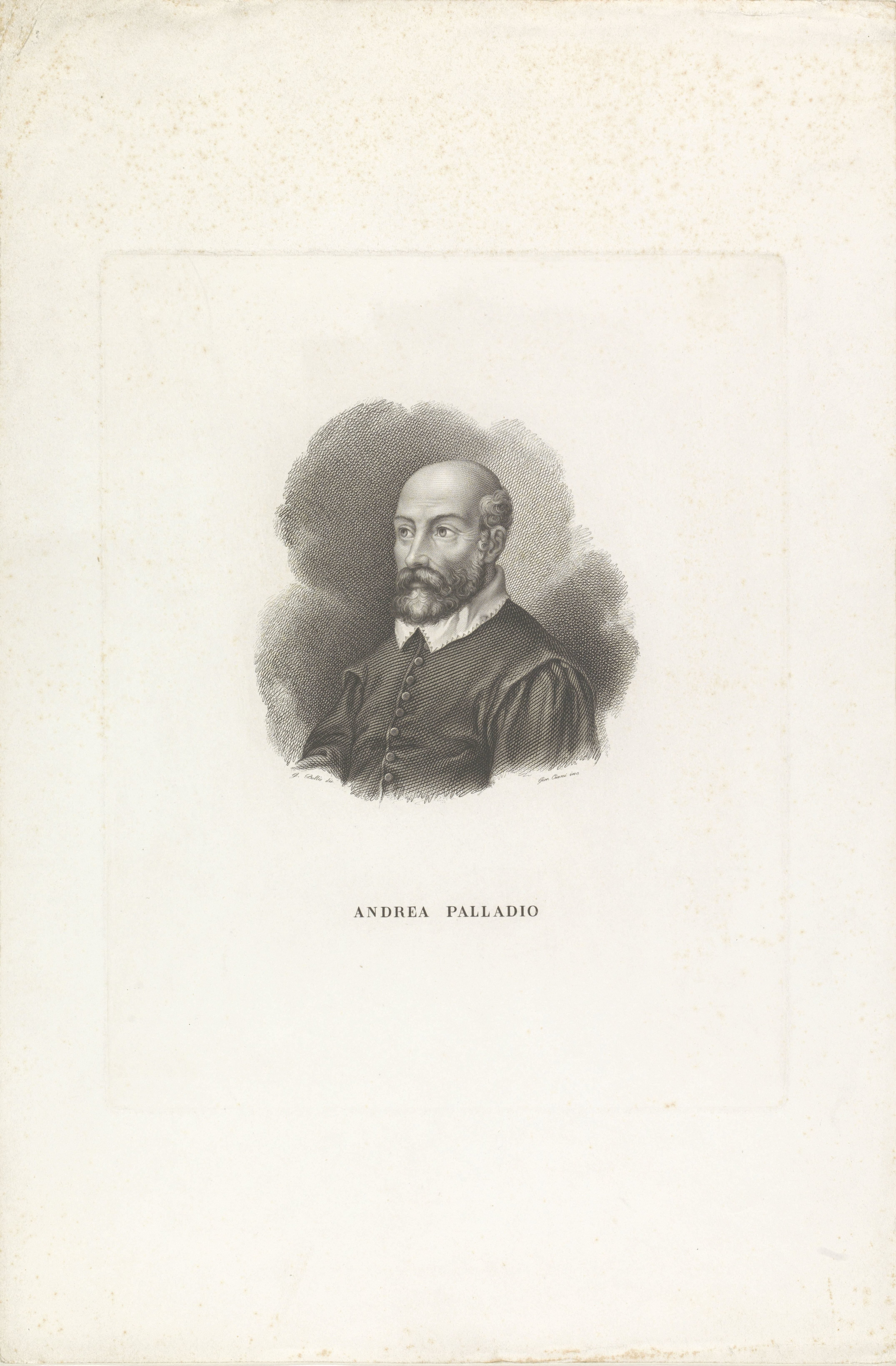Portret van architect Andrea Palladio