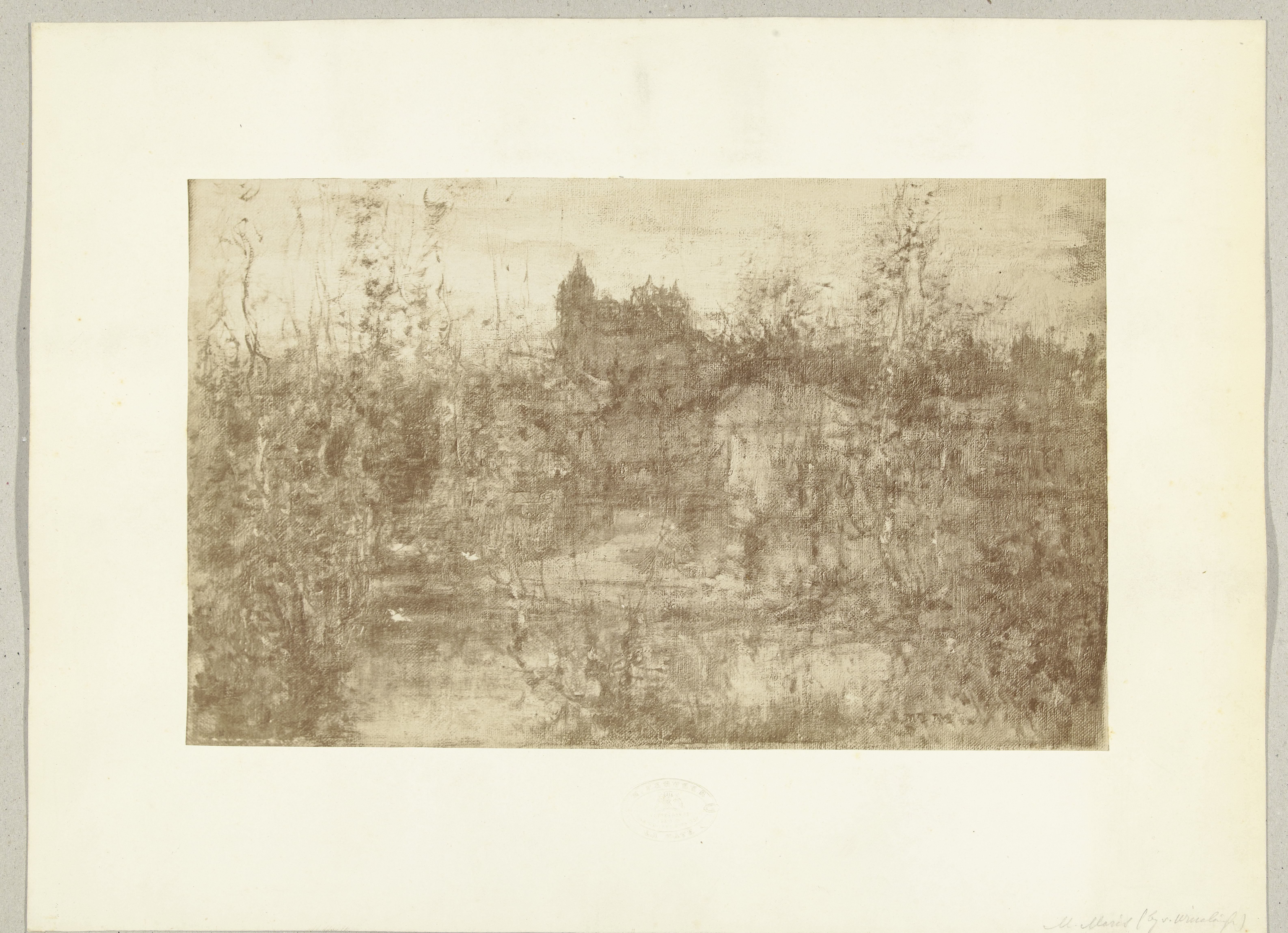 Schilderij Het betoverde kasteel door Matthijs Maris