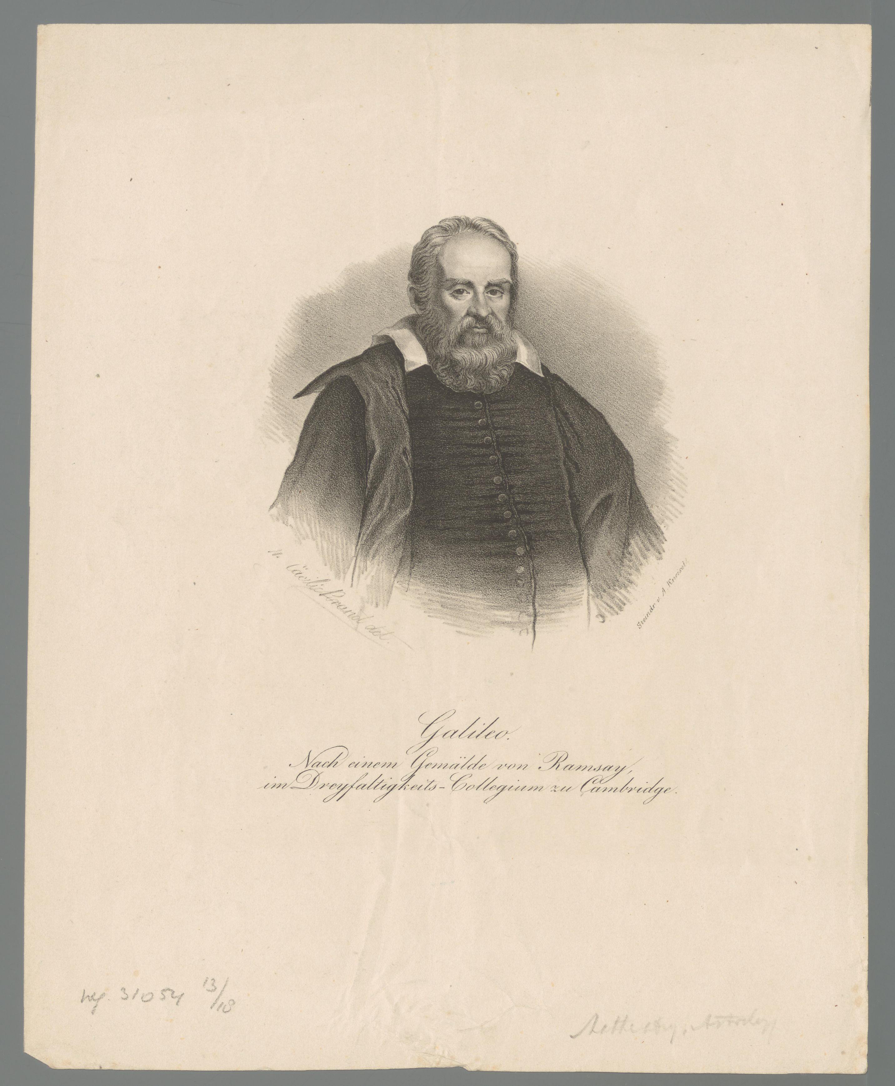Portret van Galileo Galilei