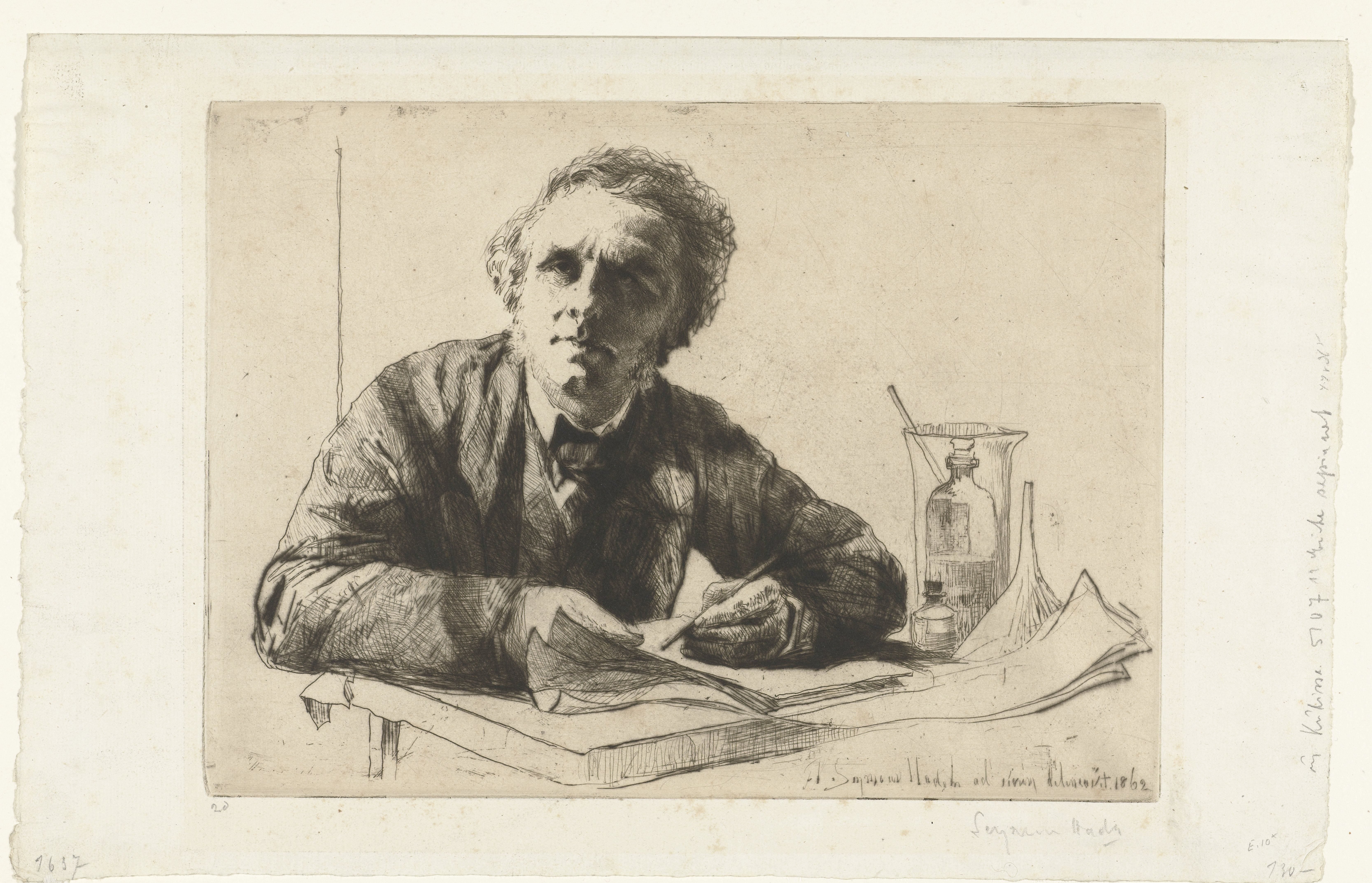 Zelfportret van Francis Seymour-Haden