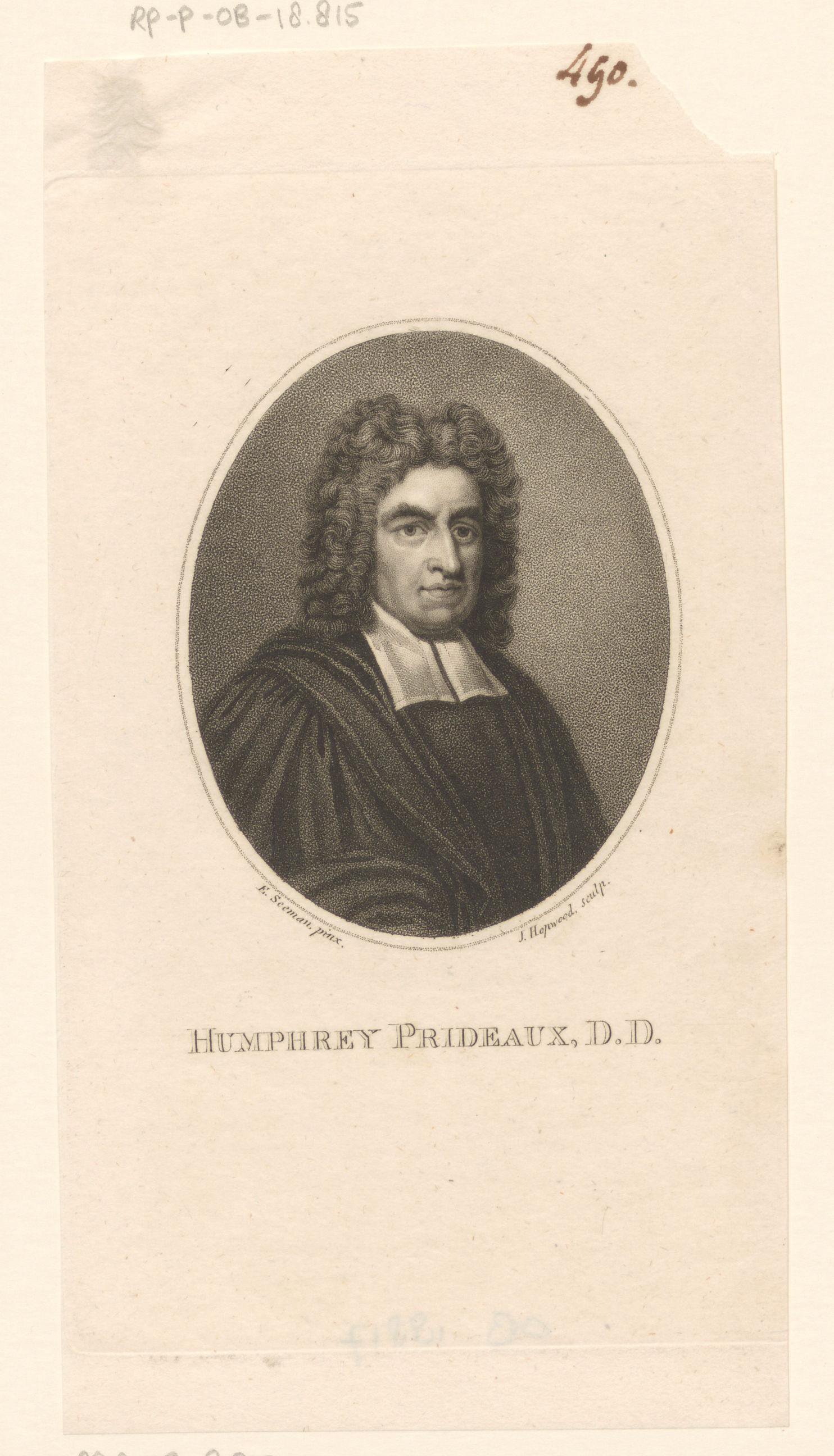 Portret van Humphrey Prideaux