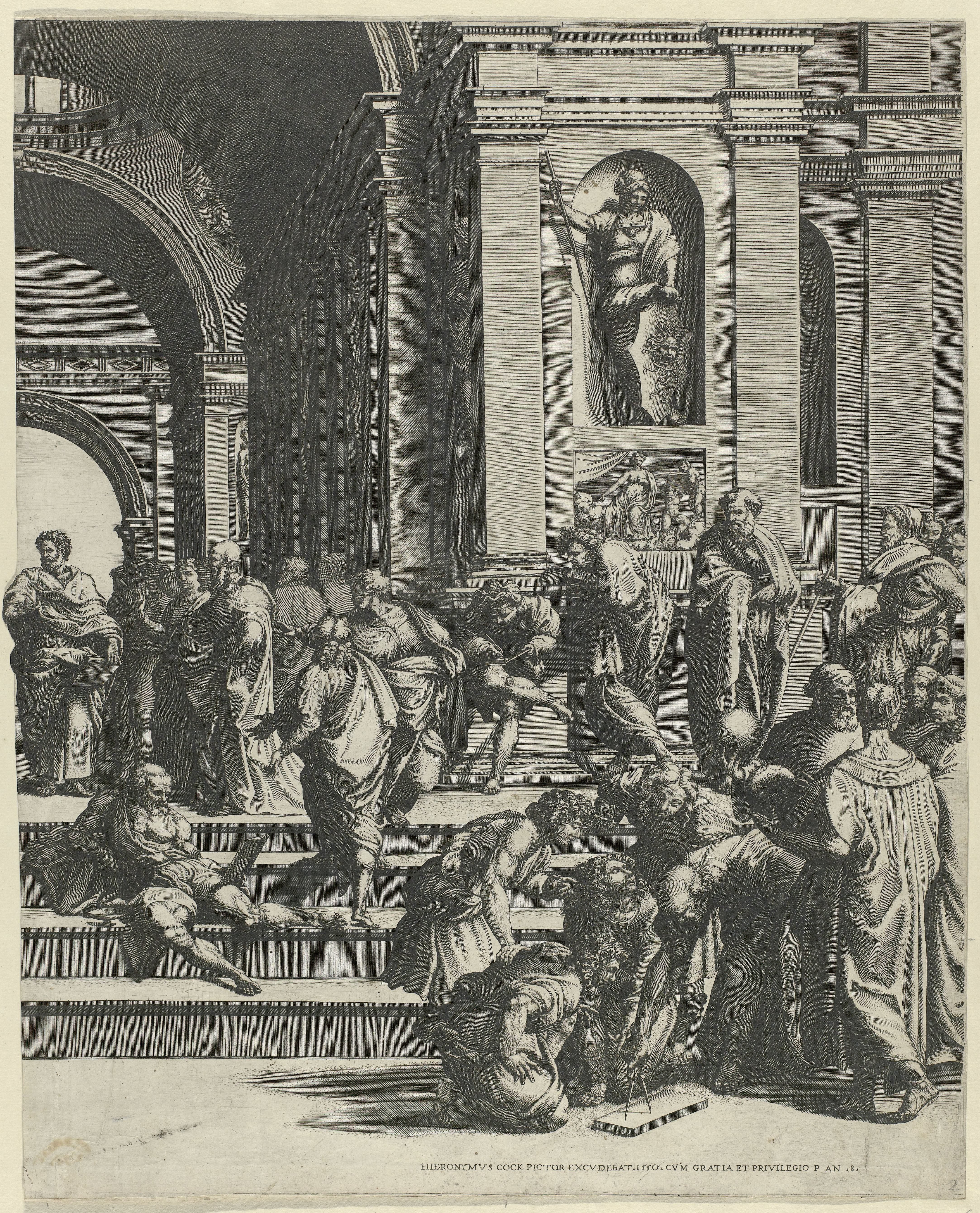De School van Athene (rechter deel)