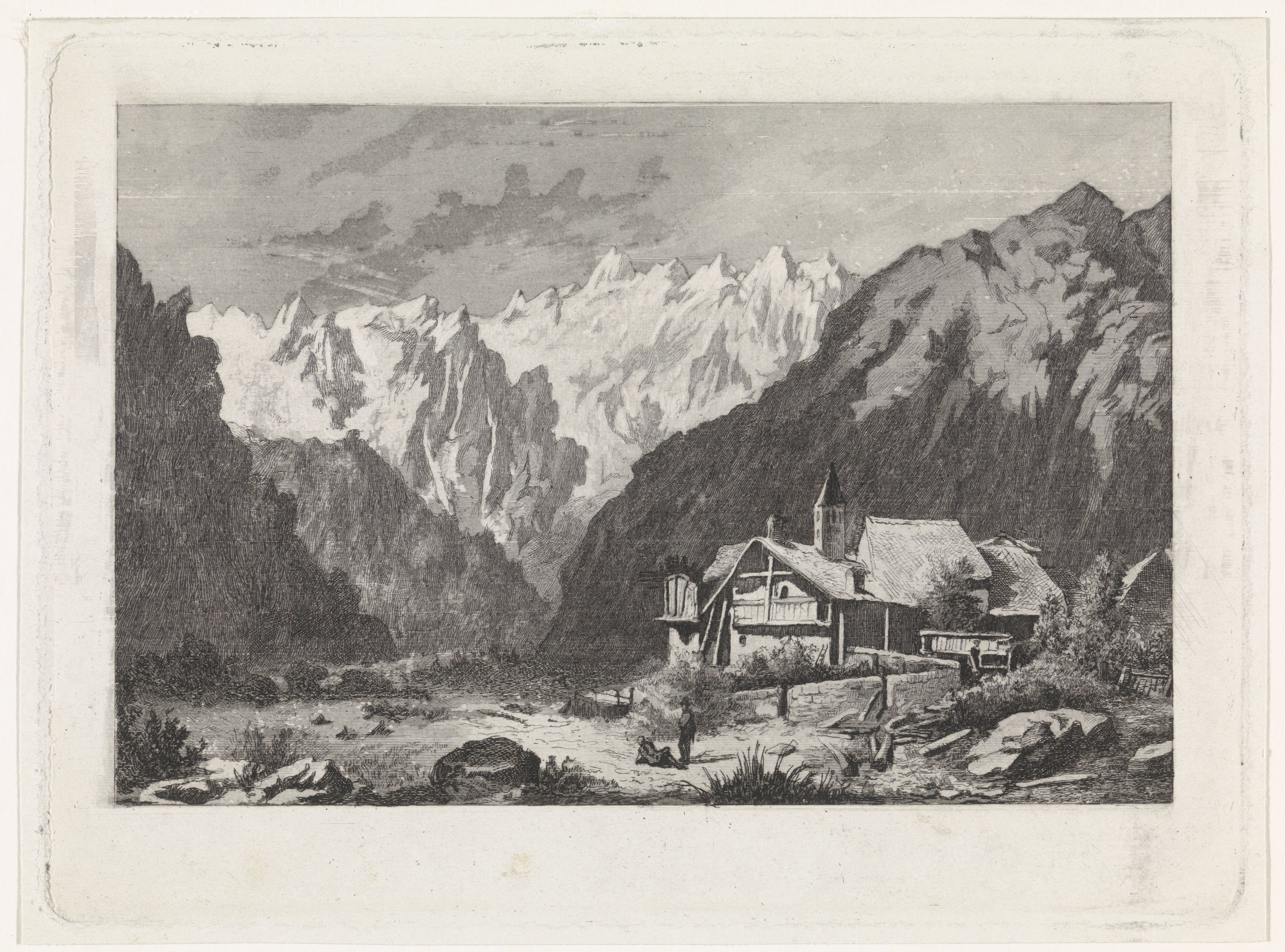 Gezicht op de Col du Géant