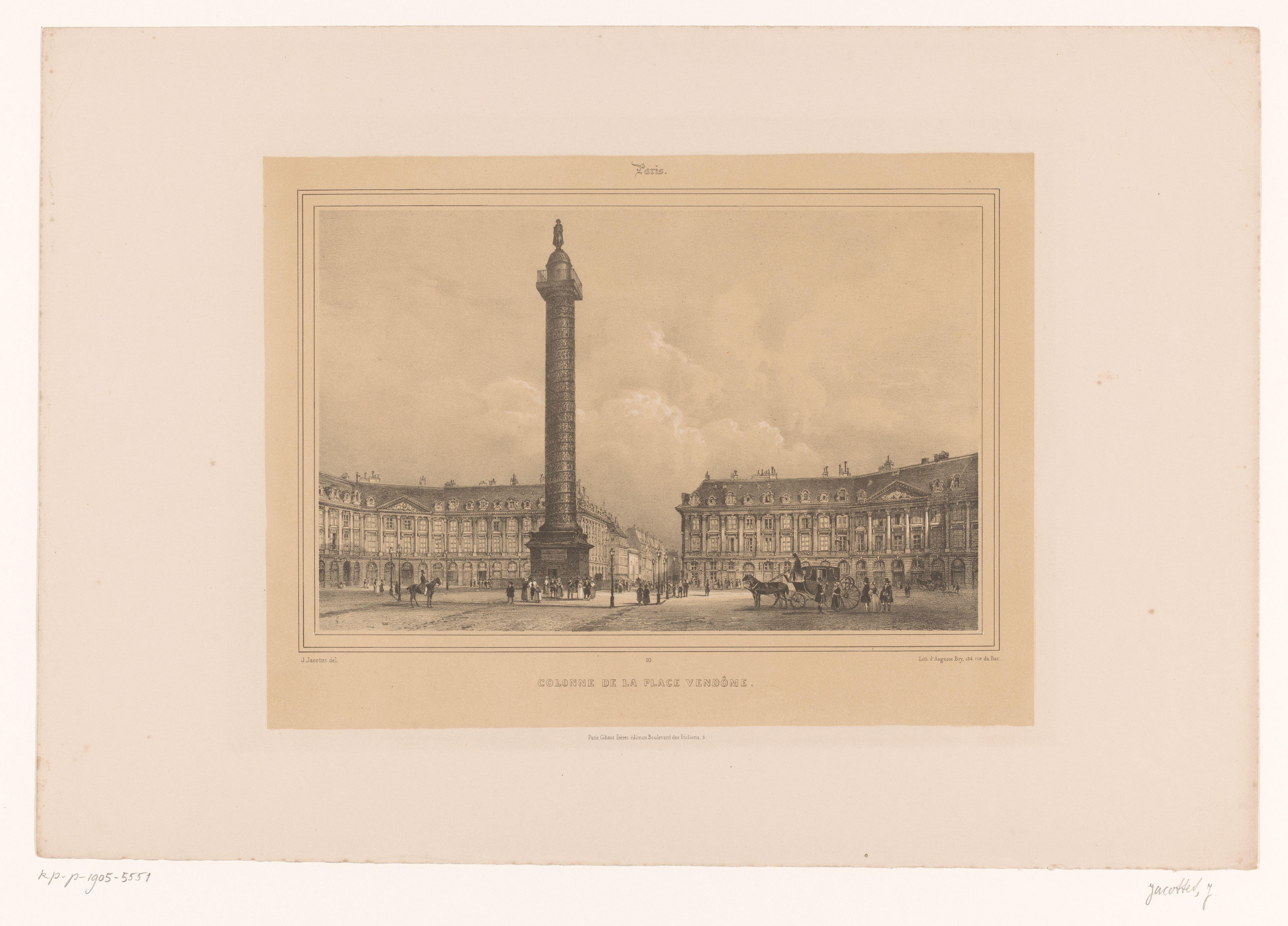 Zicht op de Colonne Vendôme