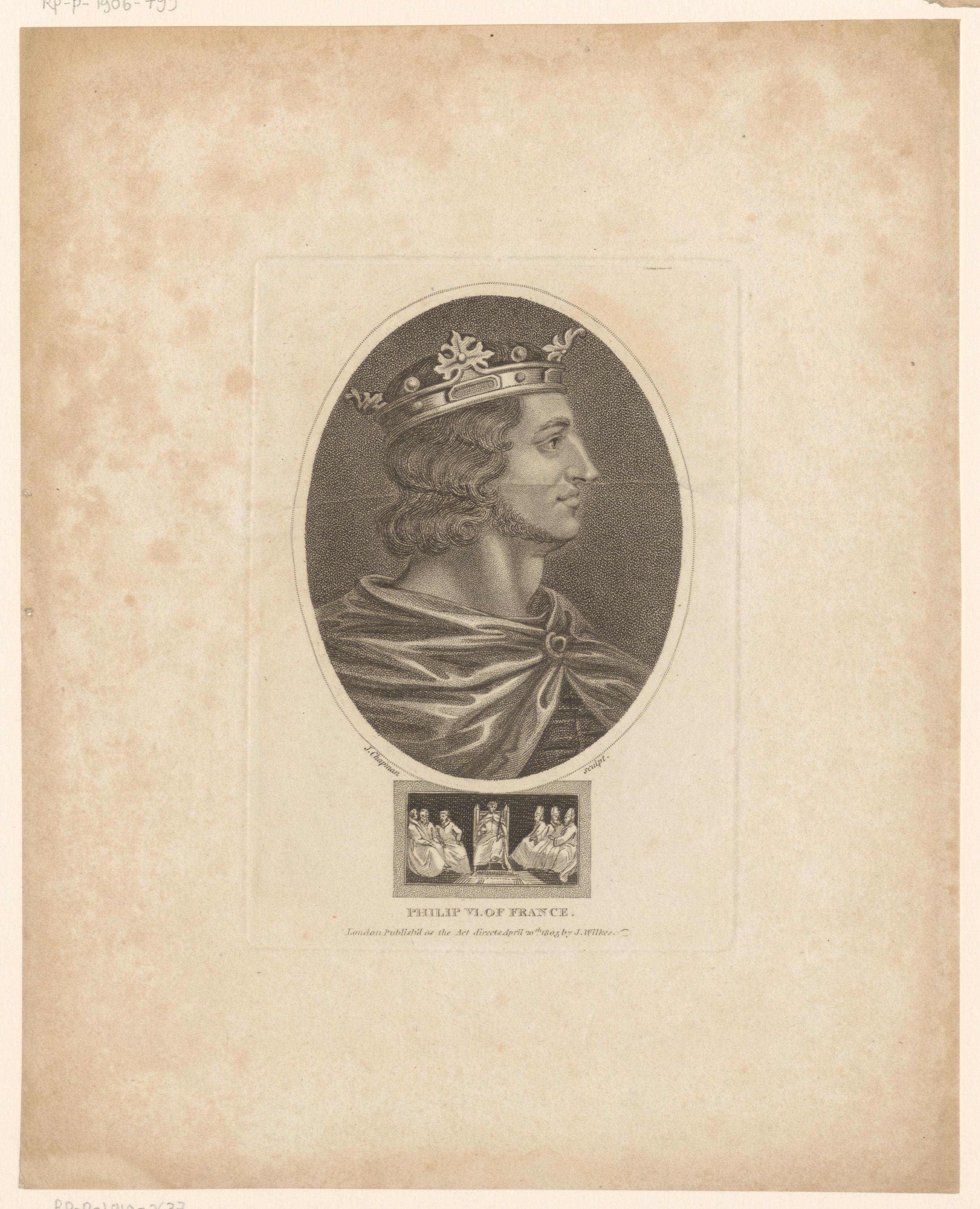 Portret van Filips VI, koning van Frankrijk