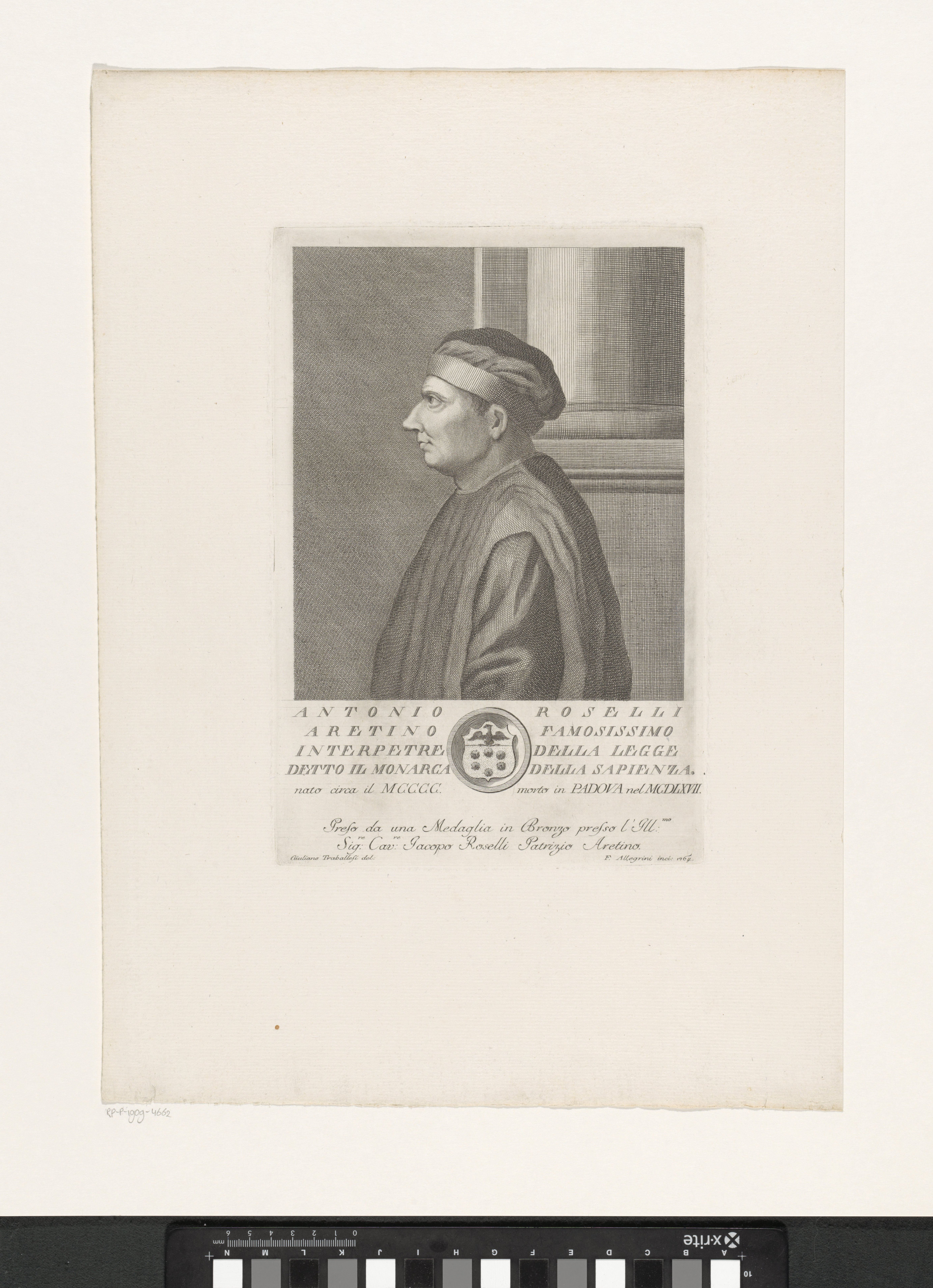 Portret van Antonio Roselli
