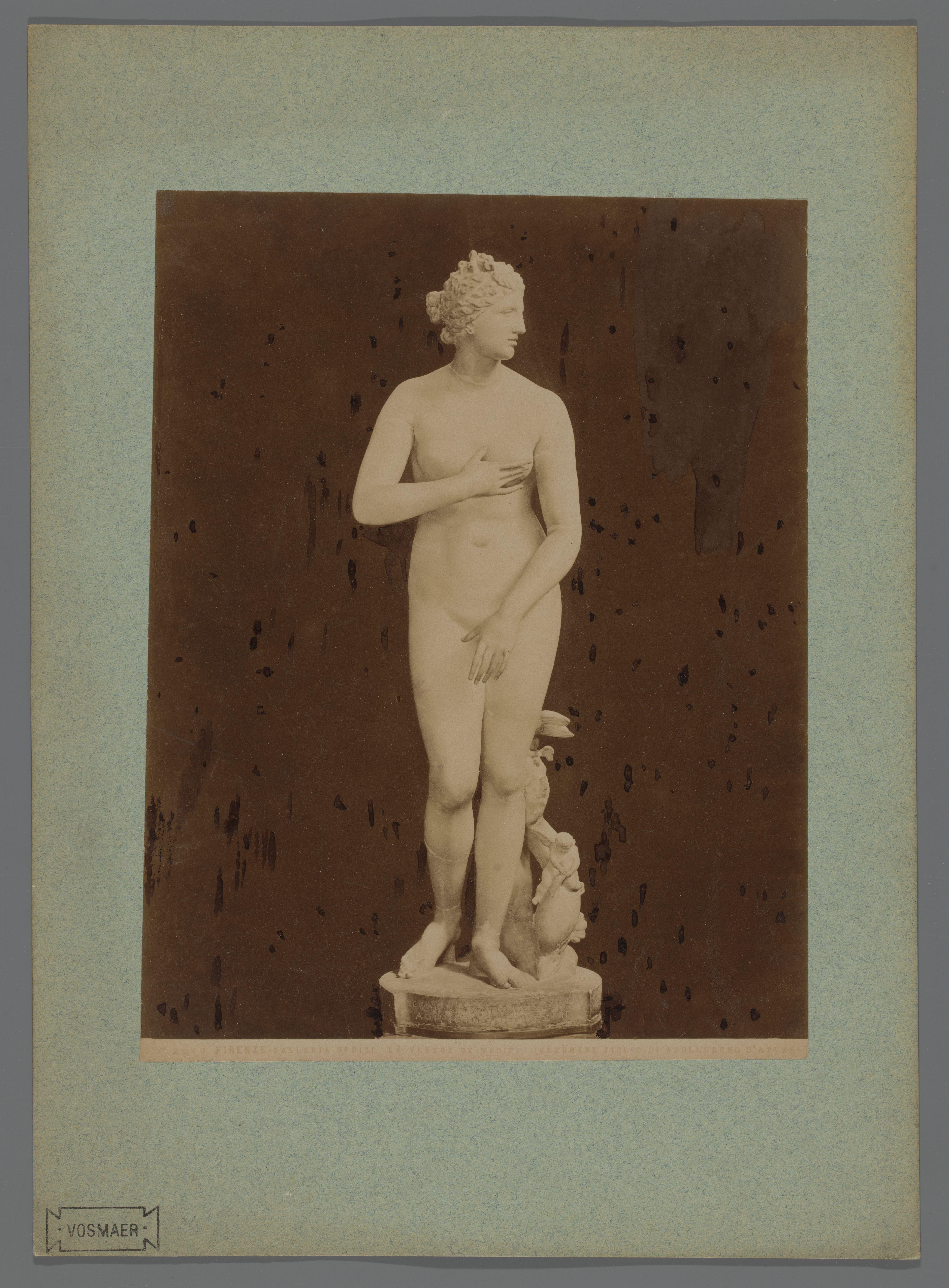 Sculptuur van de Venus de' Medici in de Galleria Uffizi te Florence, Italië