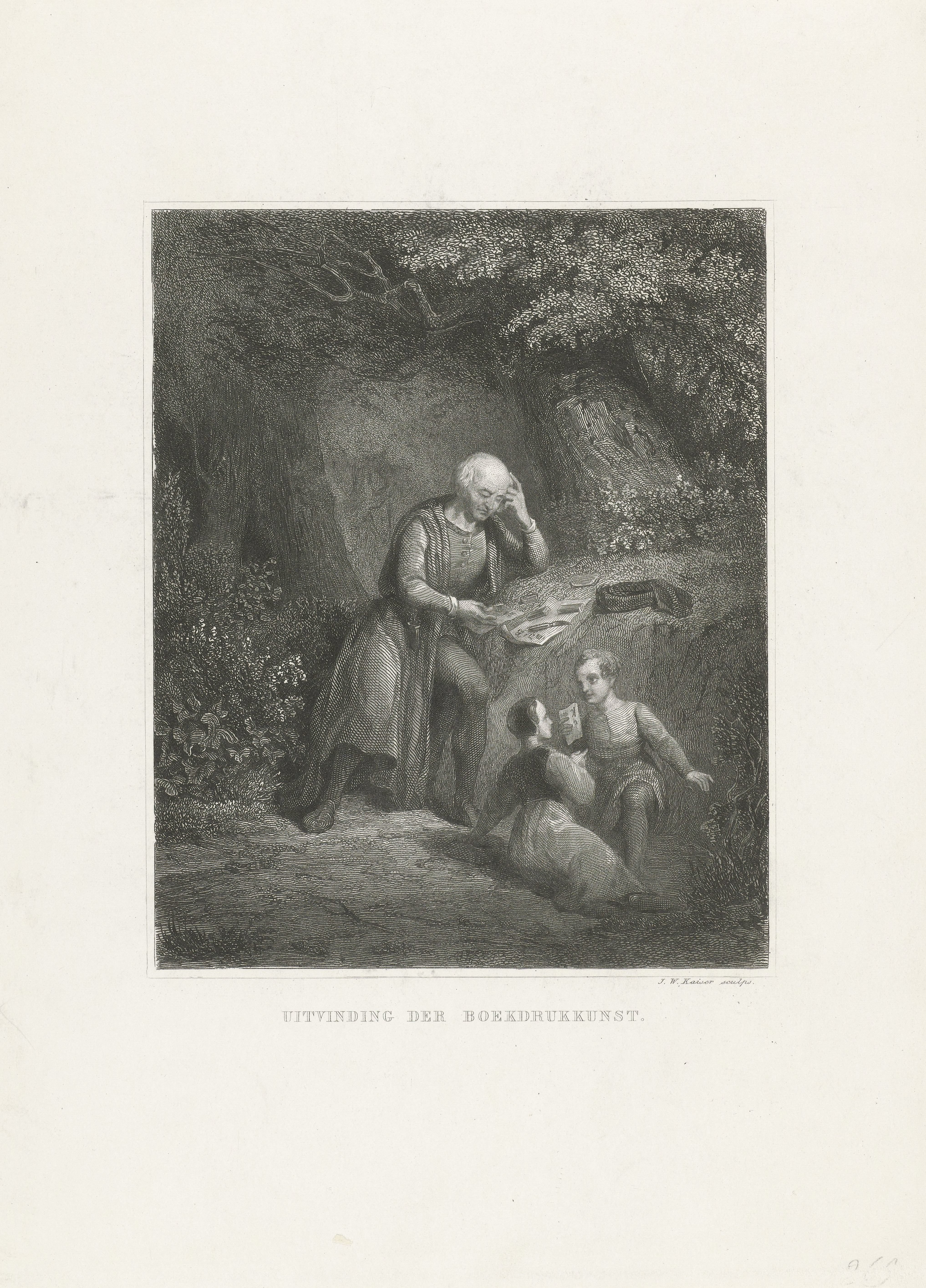 De uitvinding van de boekdrukkunst door Laurens Jansz. Coster te Haarlem