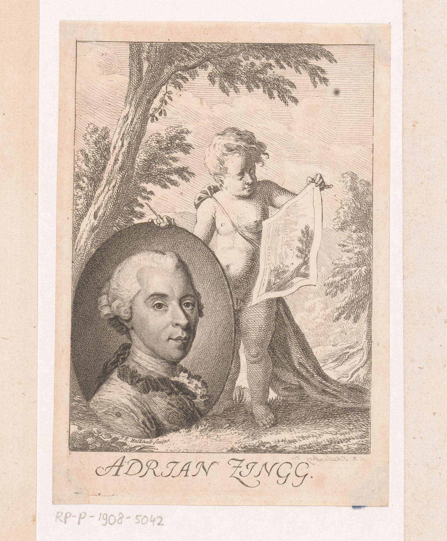 Portret van Adrian Zingg