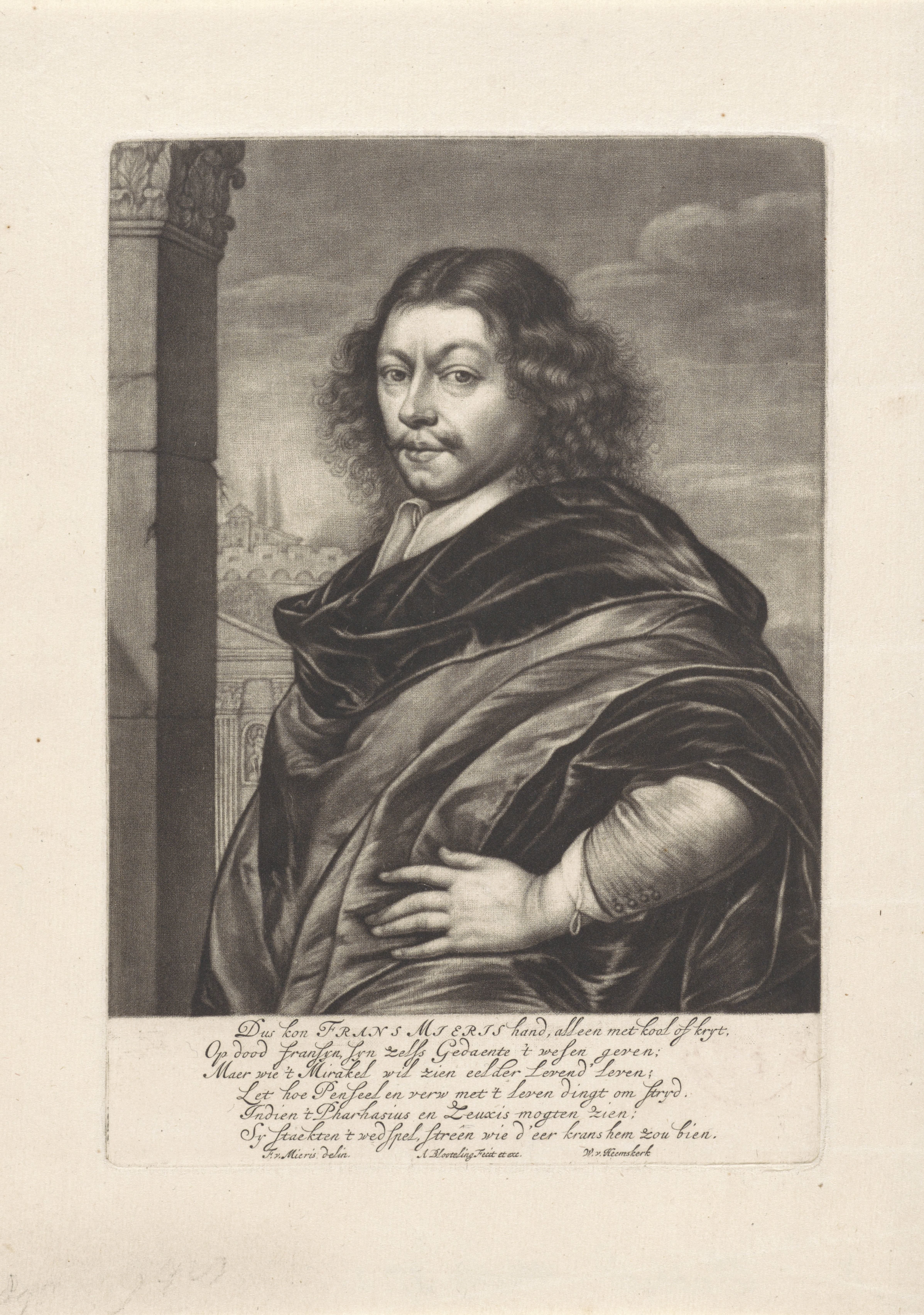 Portret van Frans van Mieris (I)