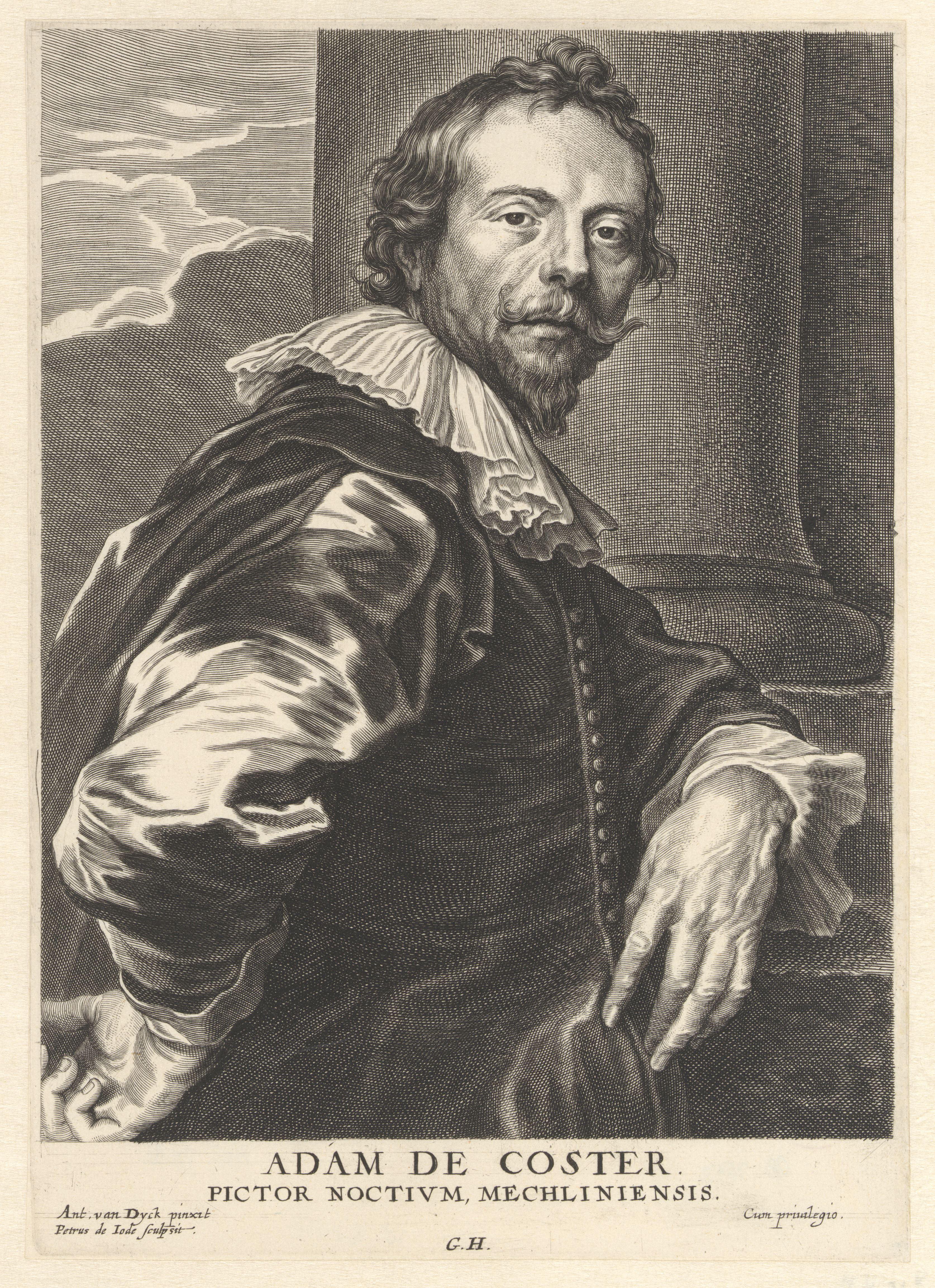 Portret van Adam de Coster