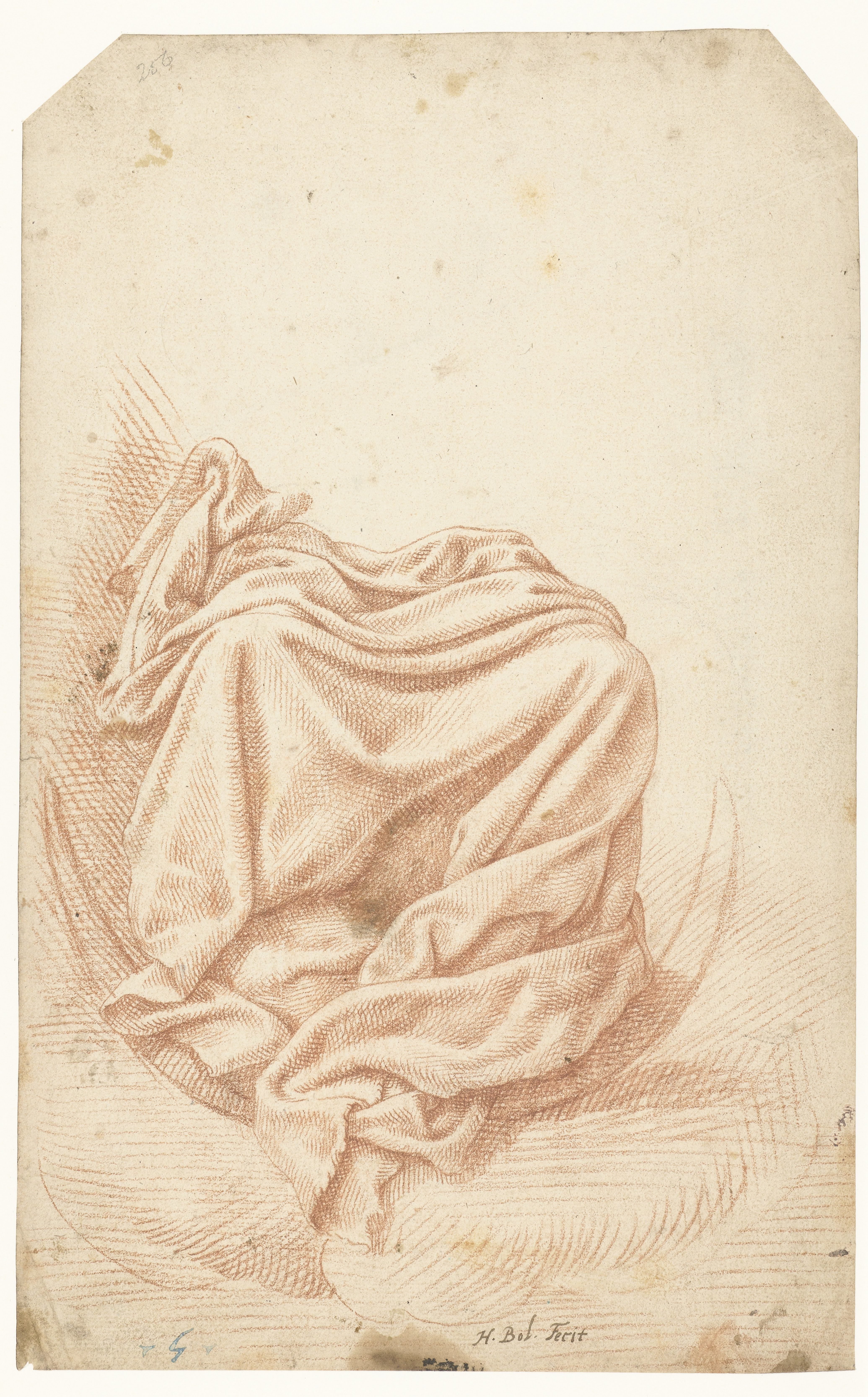 Studie van draperie
