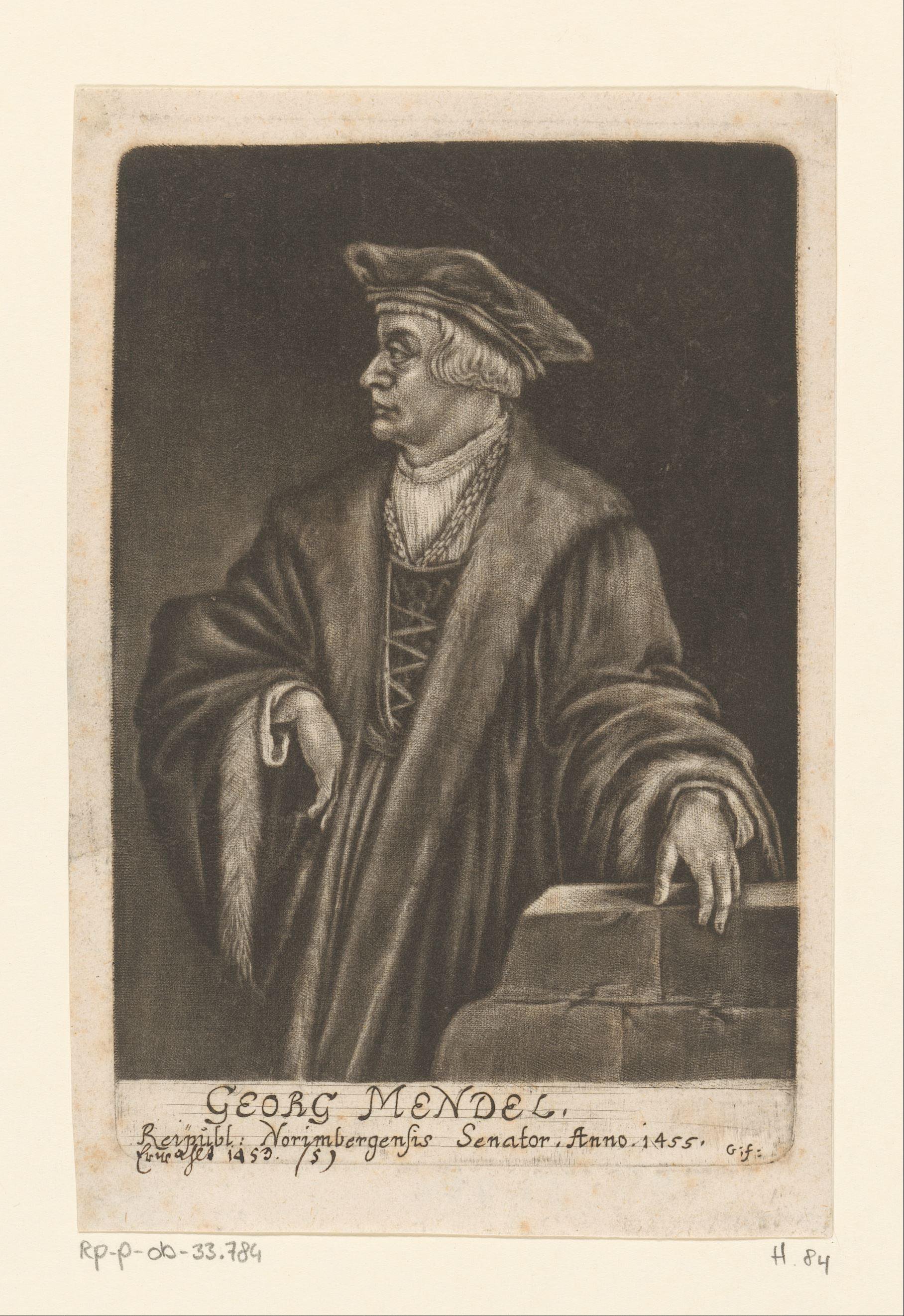Portret van Georg Mendel