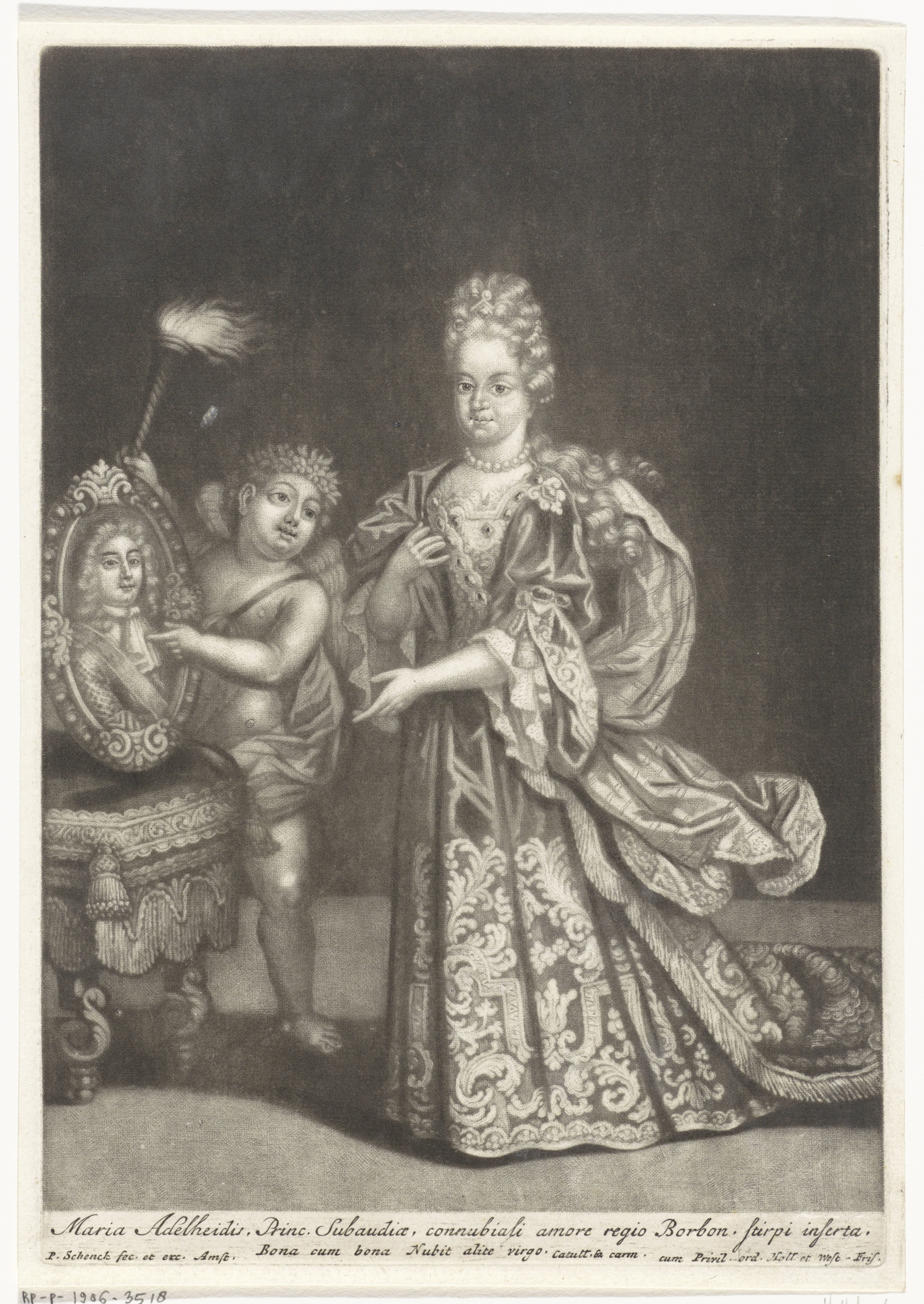 Portret van Maria Adelheid van Savoye, hertogin van Bourgondië