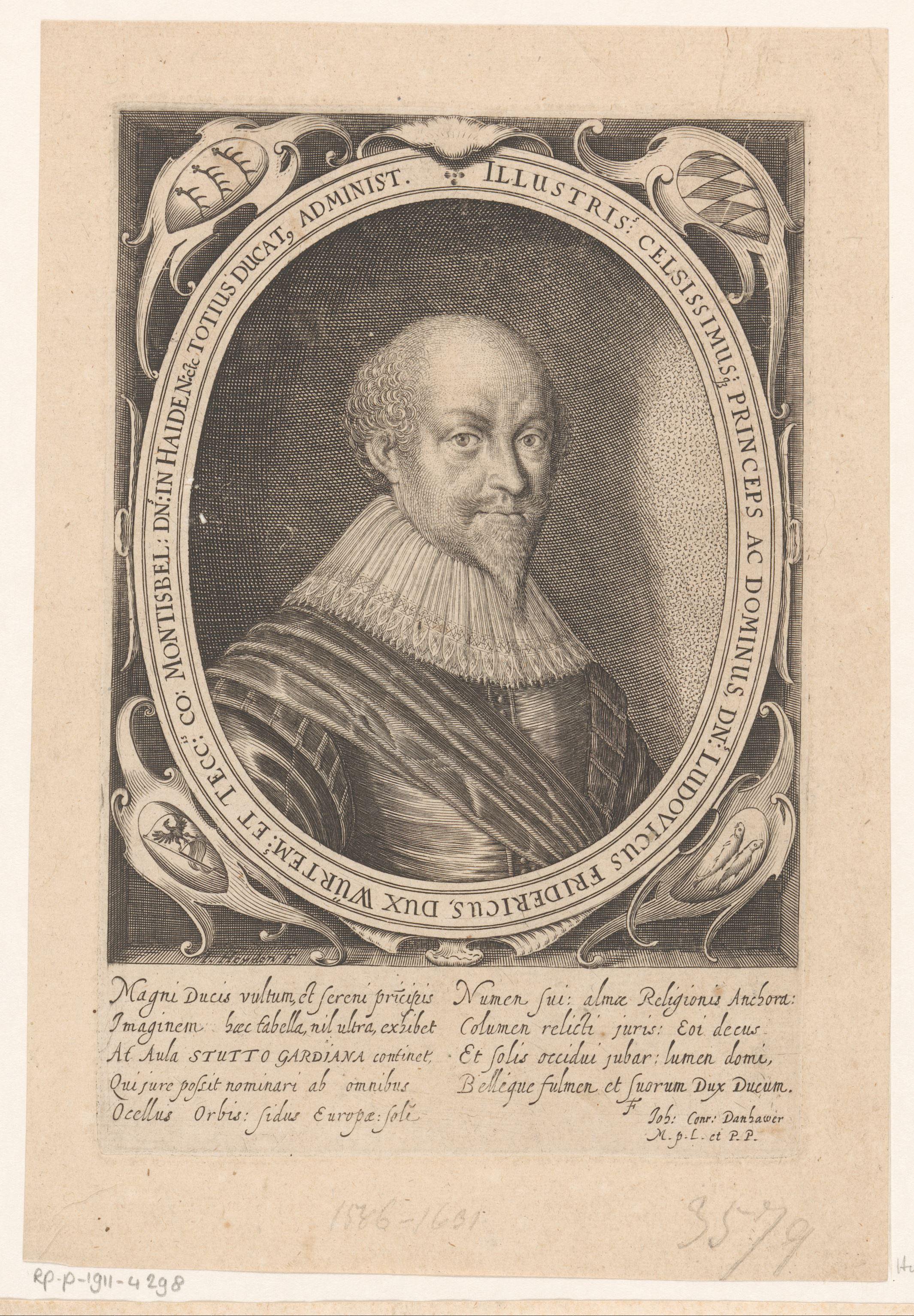 Portret van Ludwig Friedrich von Württemberg-Mömpelgard