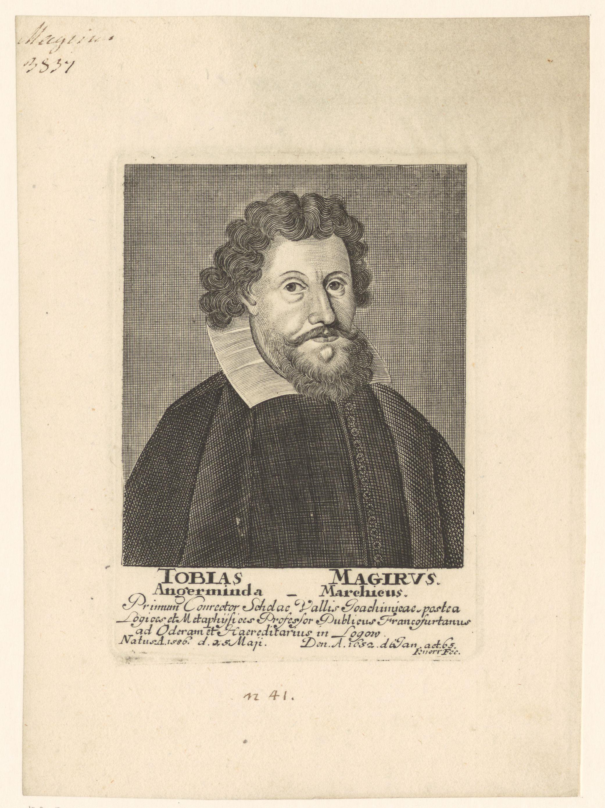 Portret van Tobias Magirus