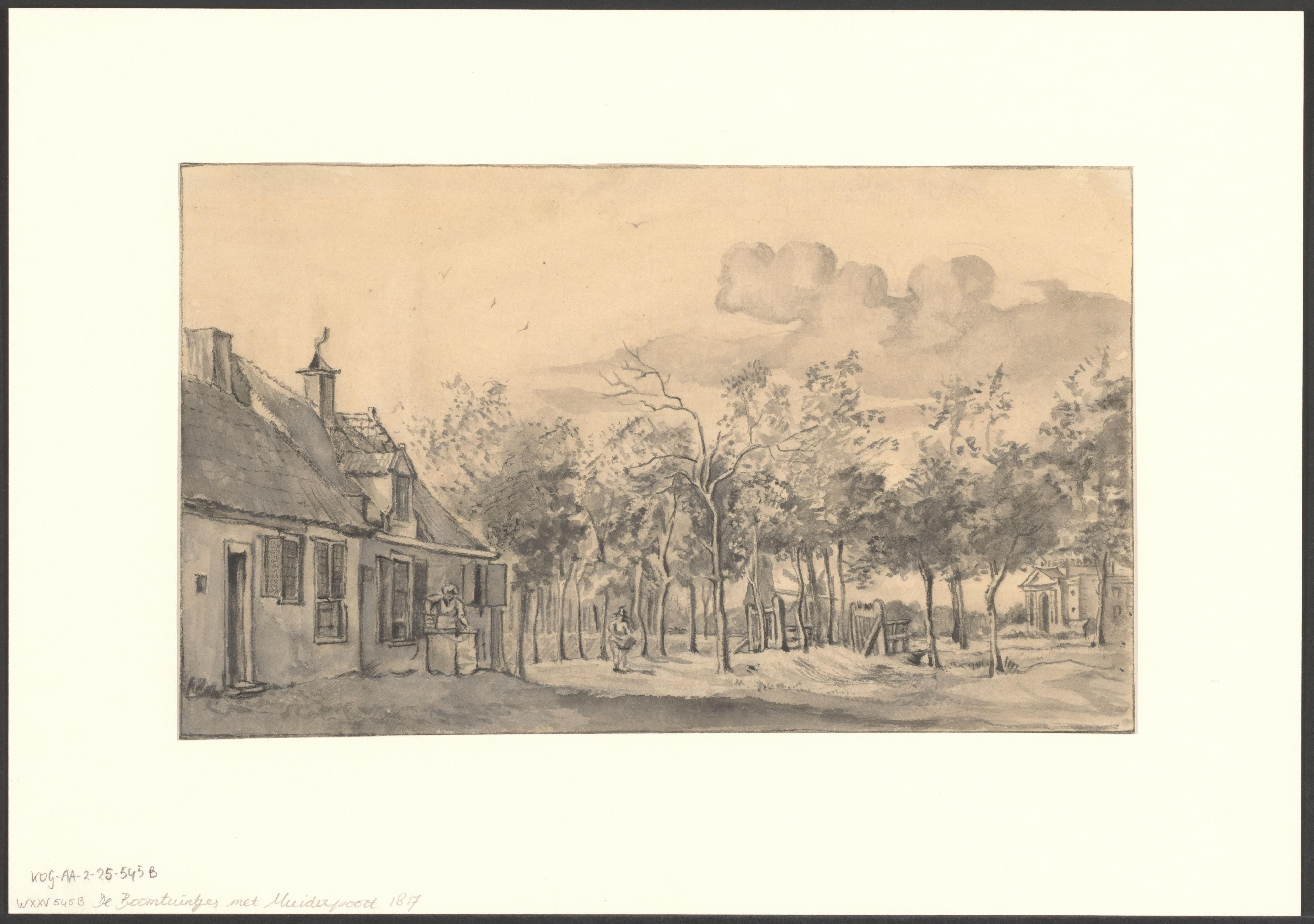 Gezicht op de Roomtuintjes en de Muiderpoort