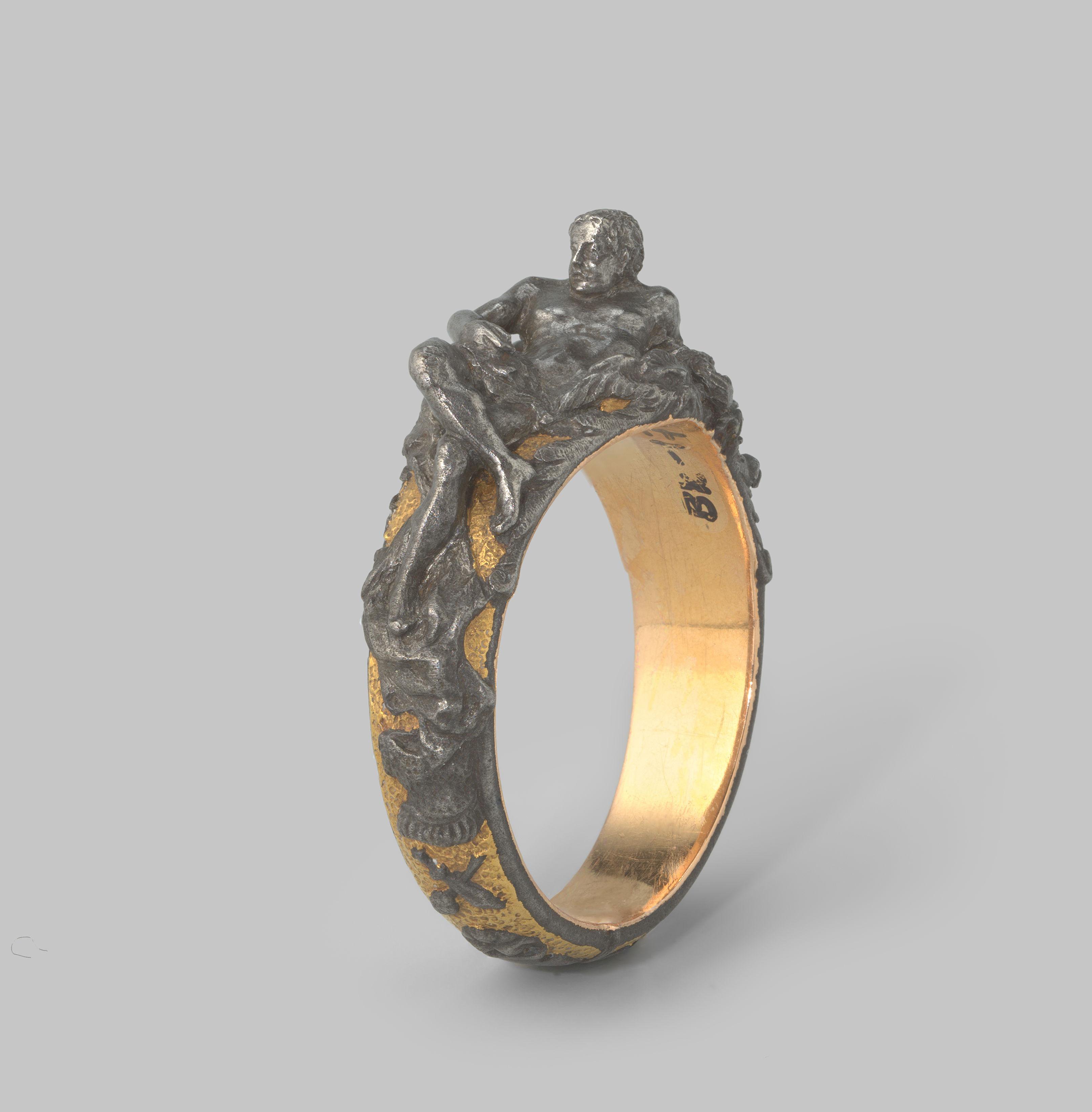 Ring met liggende Vulcanus