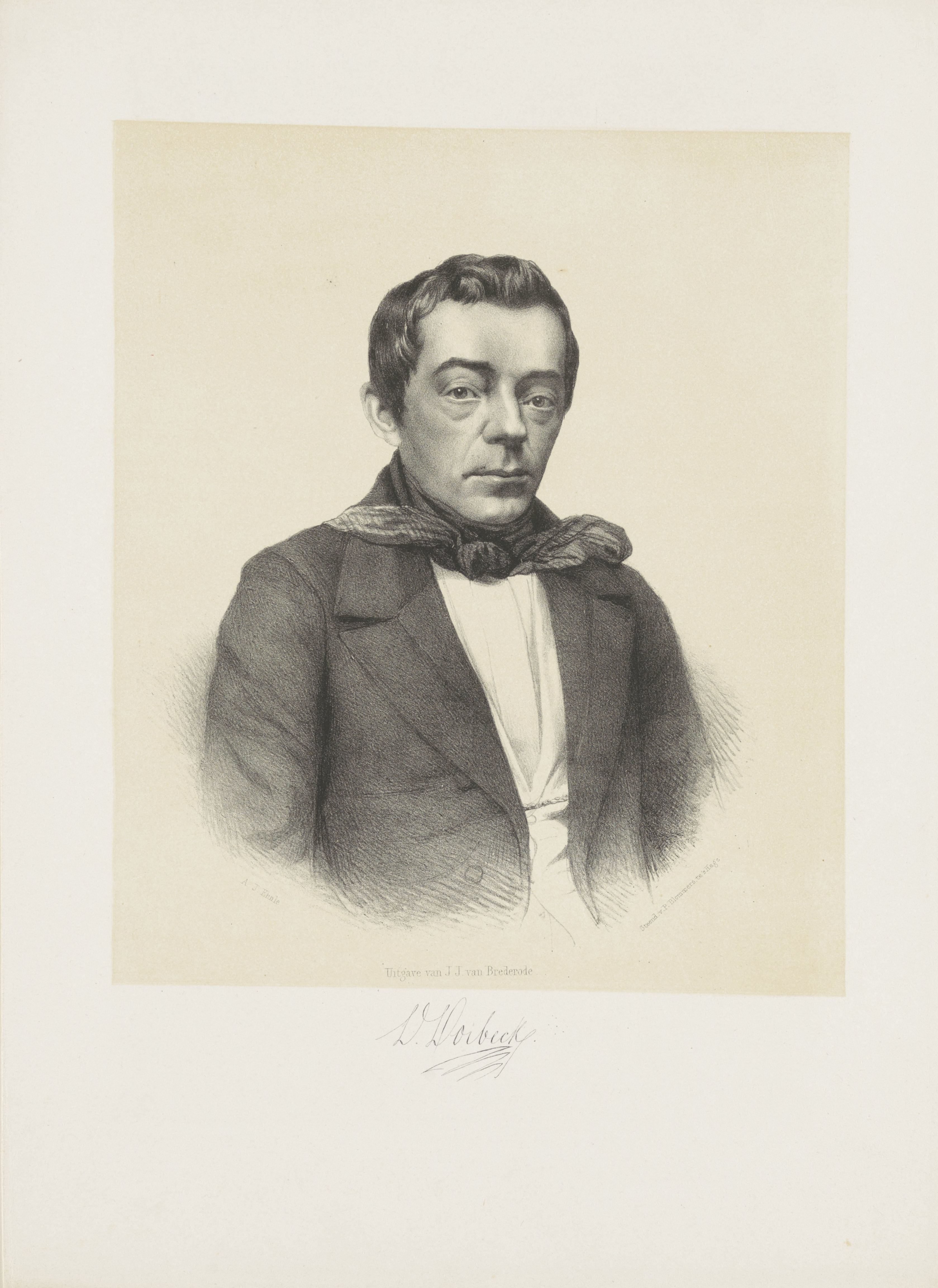 Portret van Didericus Dorbeck