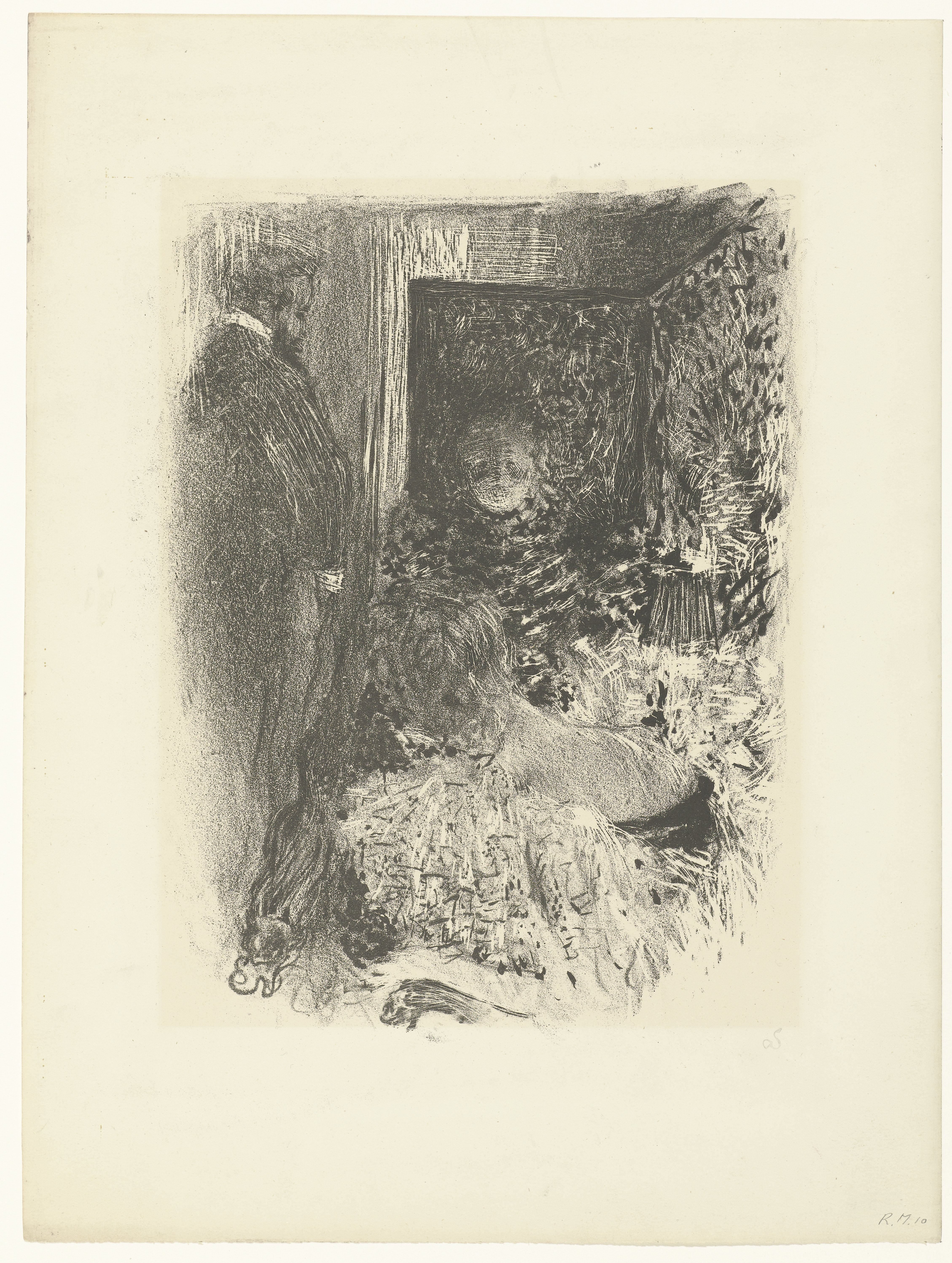 Twee vrouwen en man in verlicht interieur
