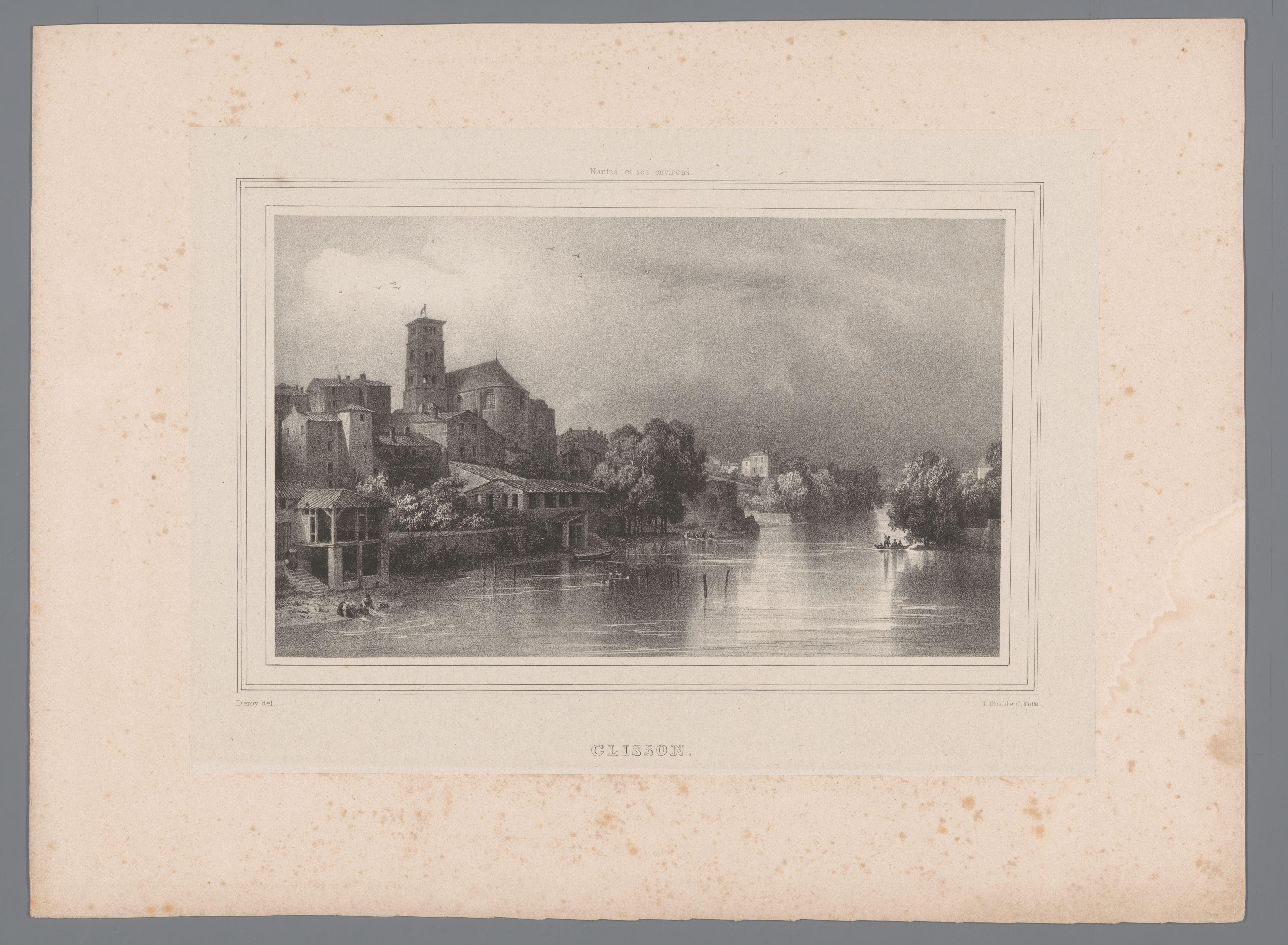 Zicht op Clisson aan de Sèvre Nantaise