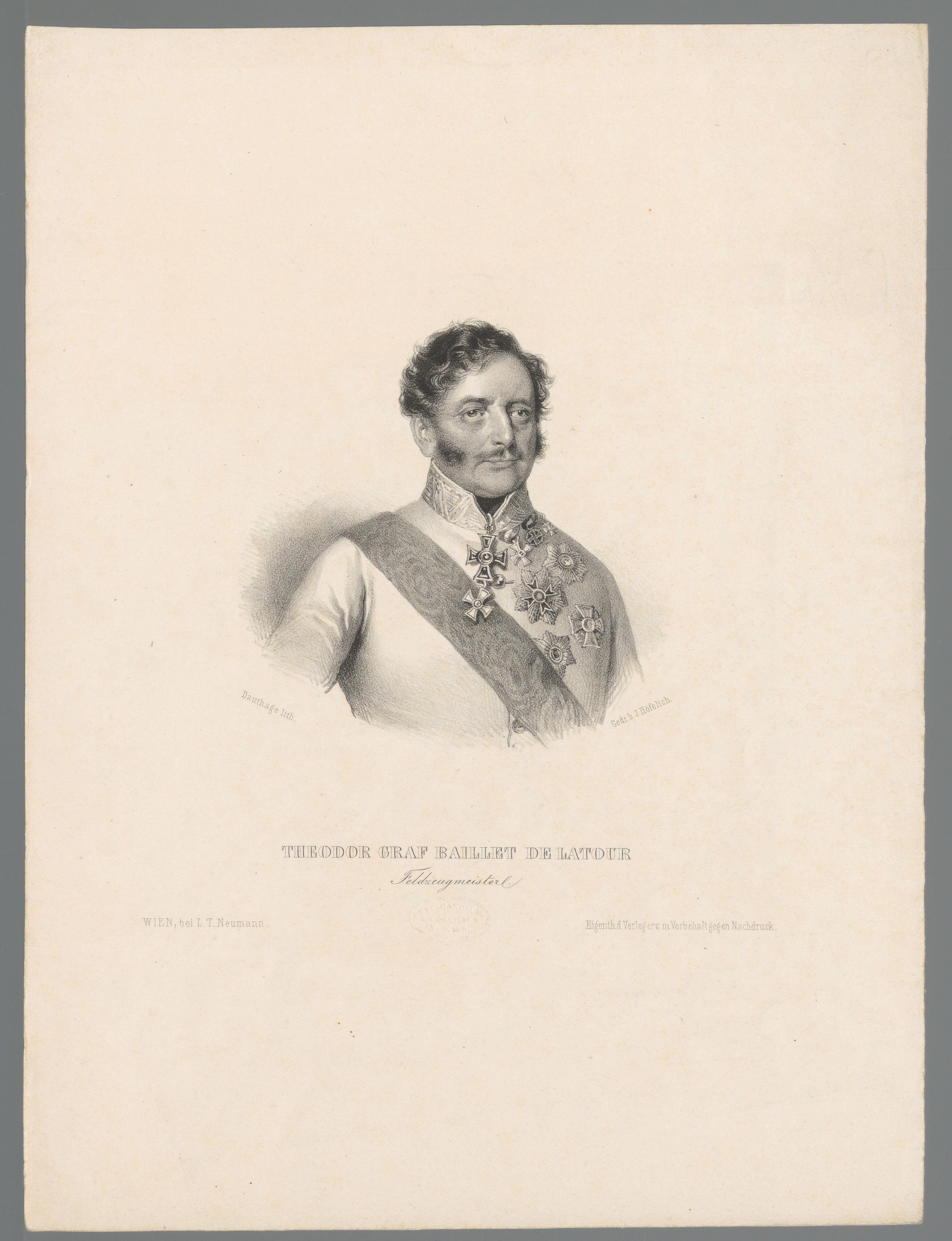 Portret van Theodor Baillet de Latour