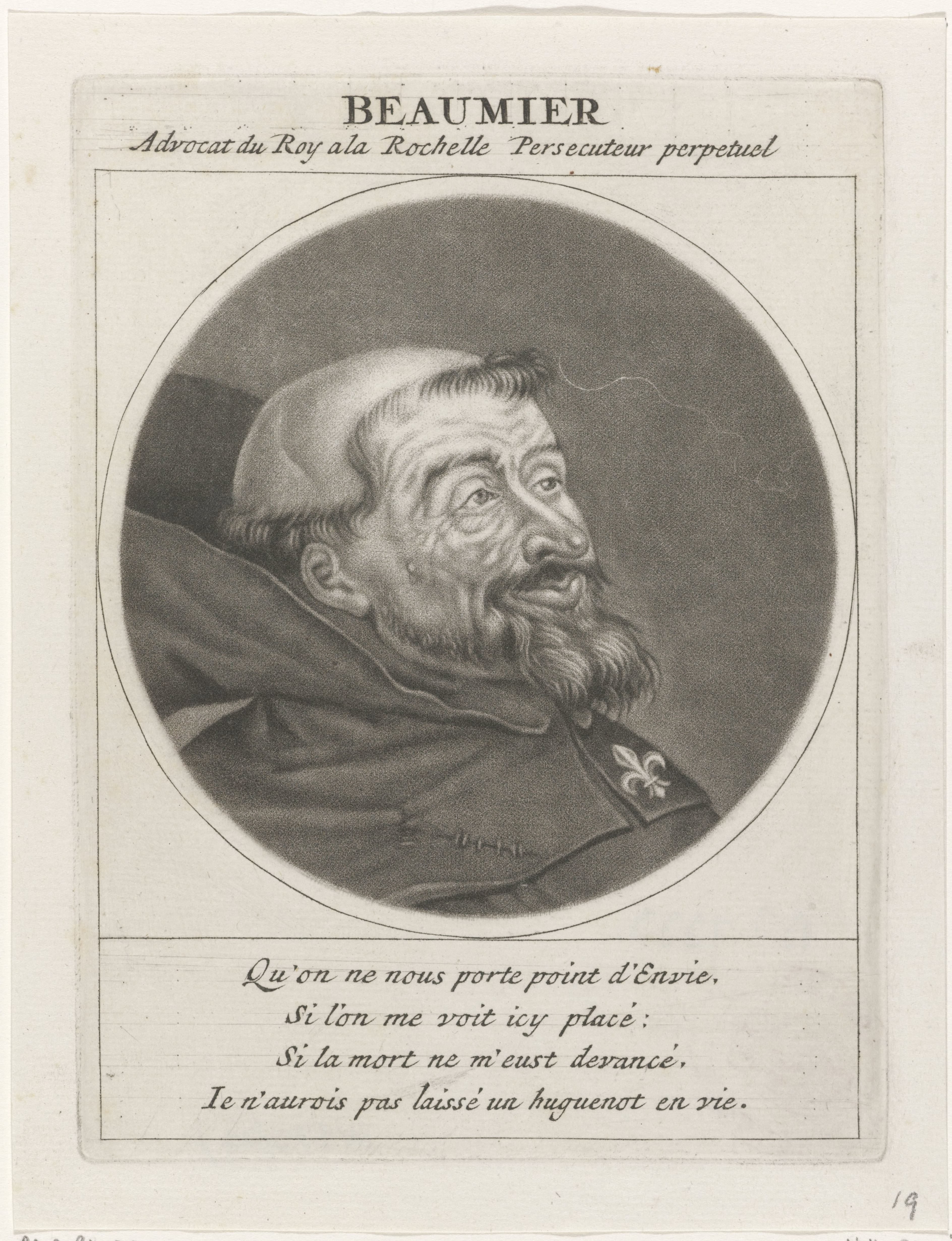 Portret van Beaumier