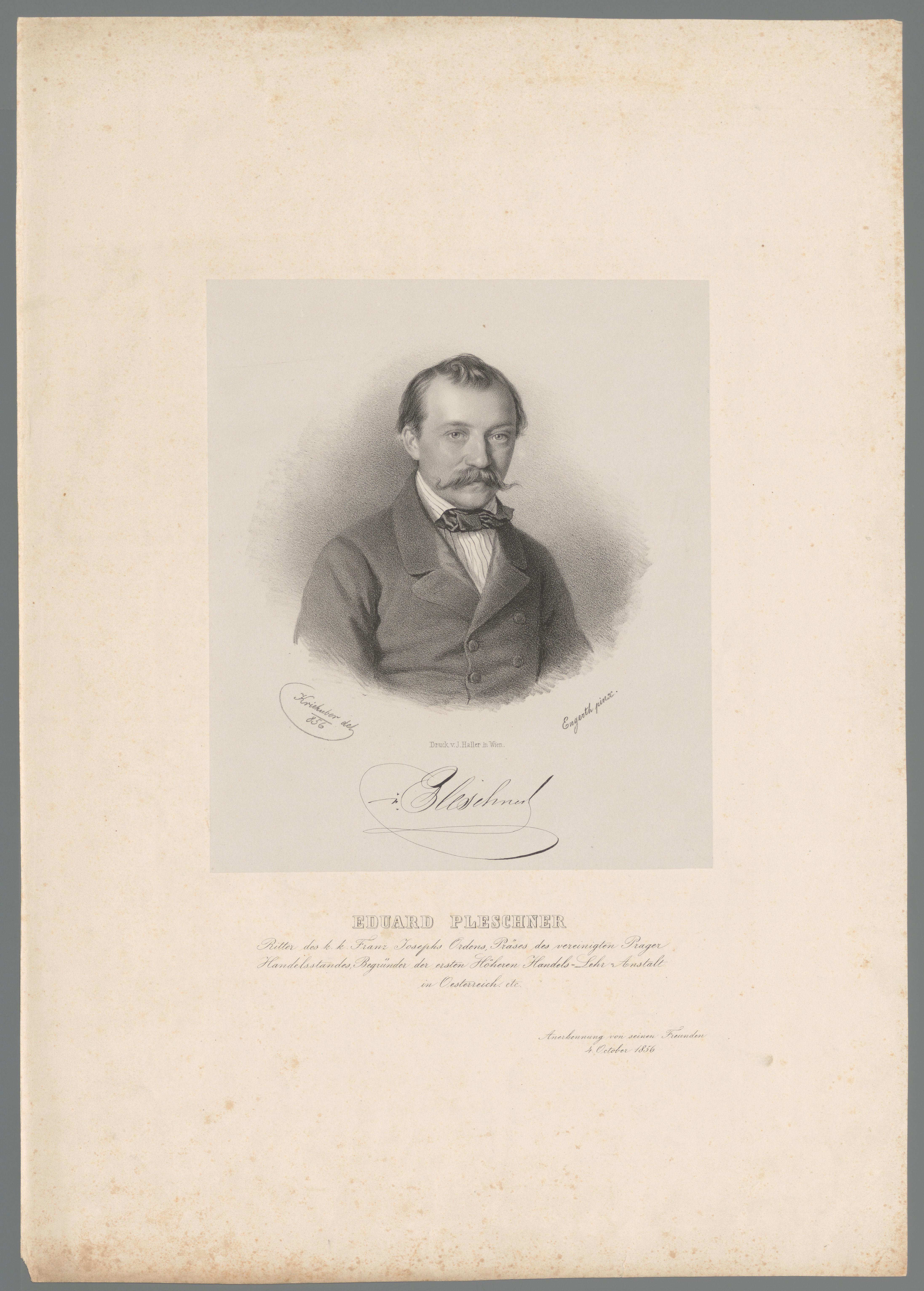 Portret van Eduard Pleschner