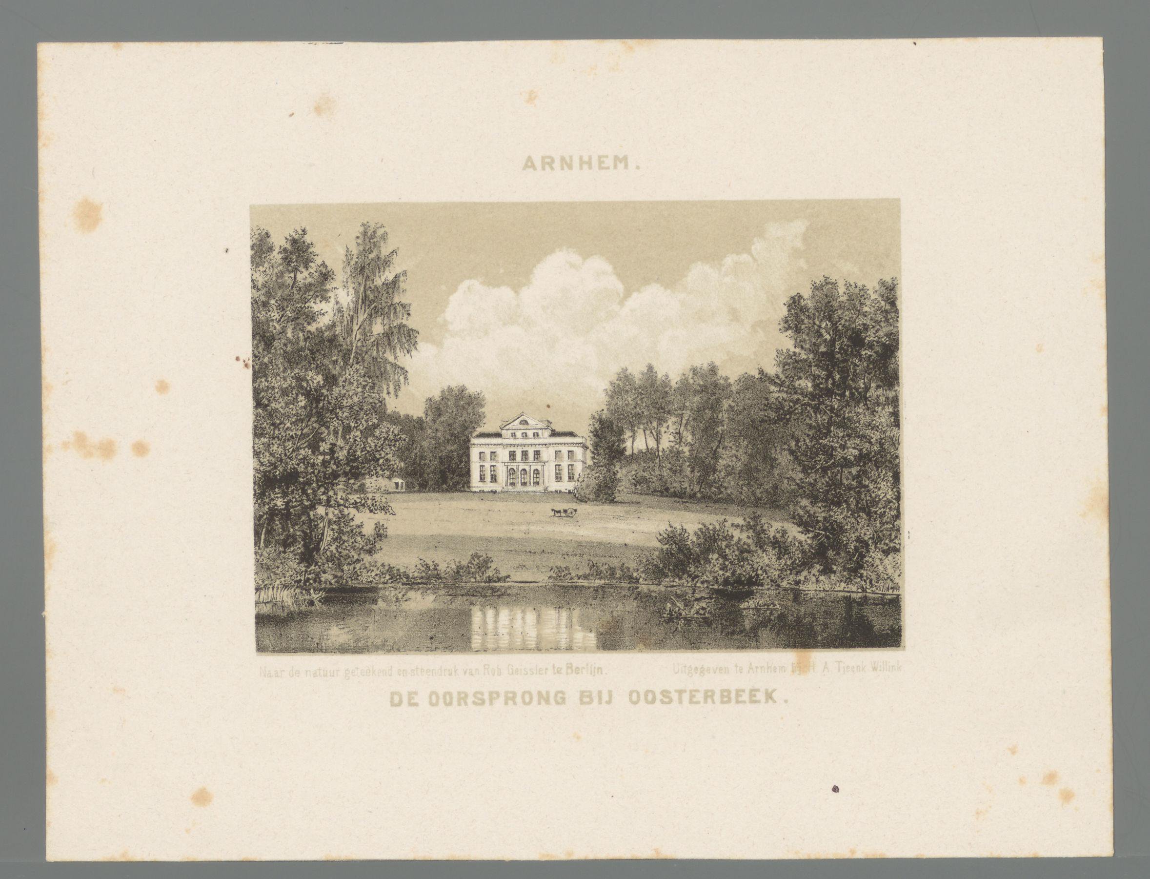 Gezicht op landgoed De Oorsprong bij Oosterbeek