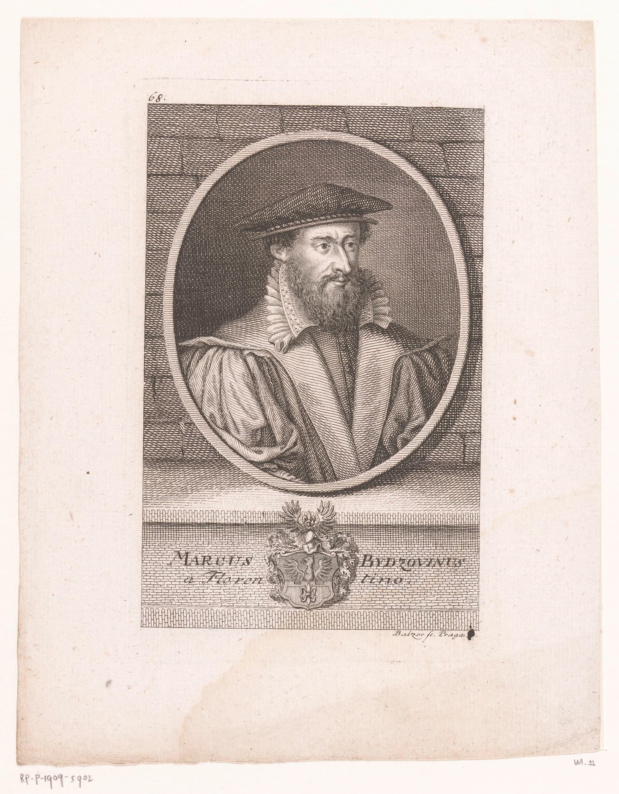 Portret van Marcus Bydzovinus